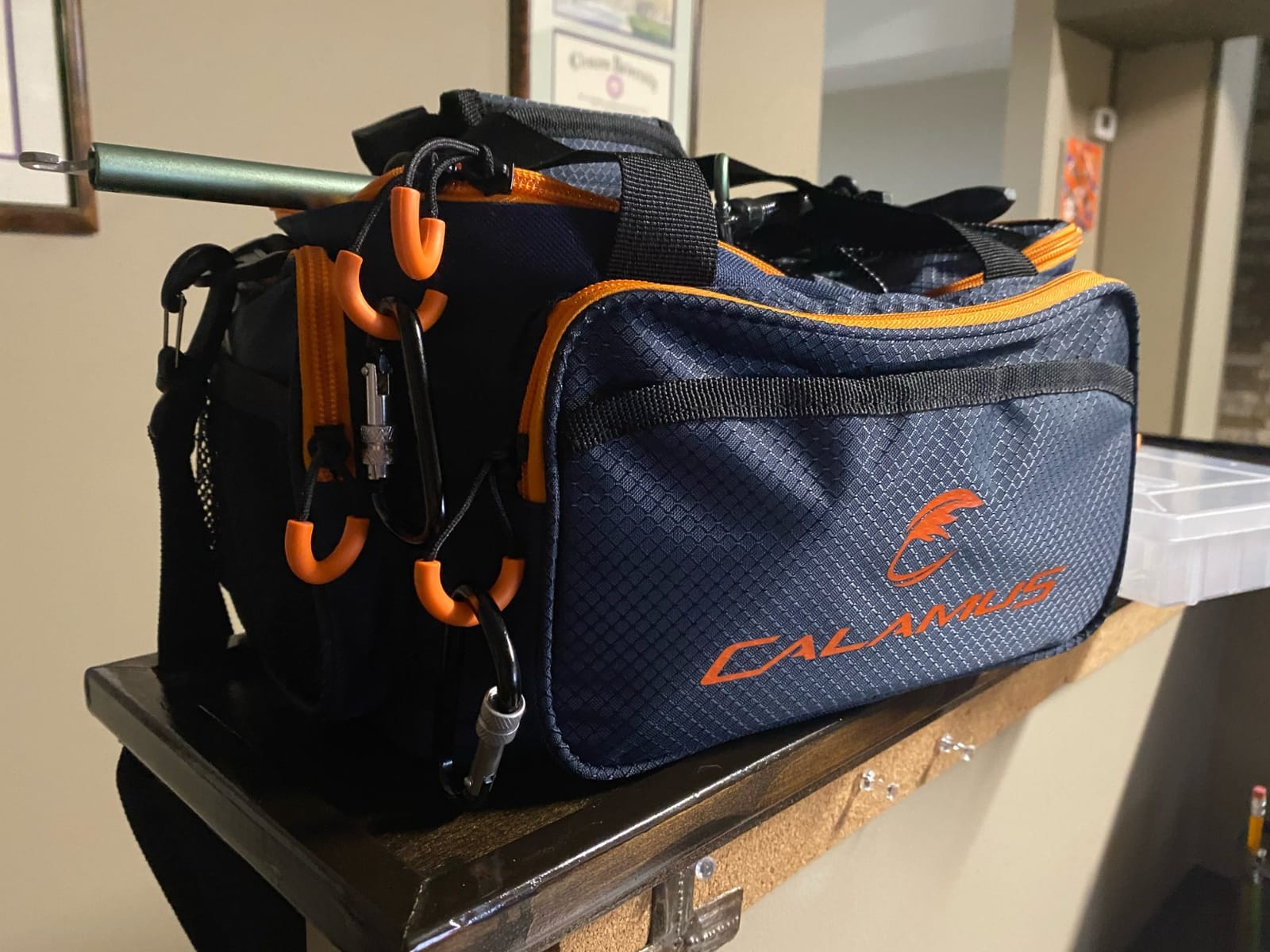 Calamus TB61 Fishing Tackle Bag, Saltwater & Freshwater Fishing Bags, Orange customer photo 2