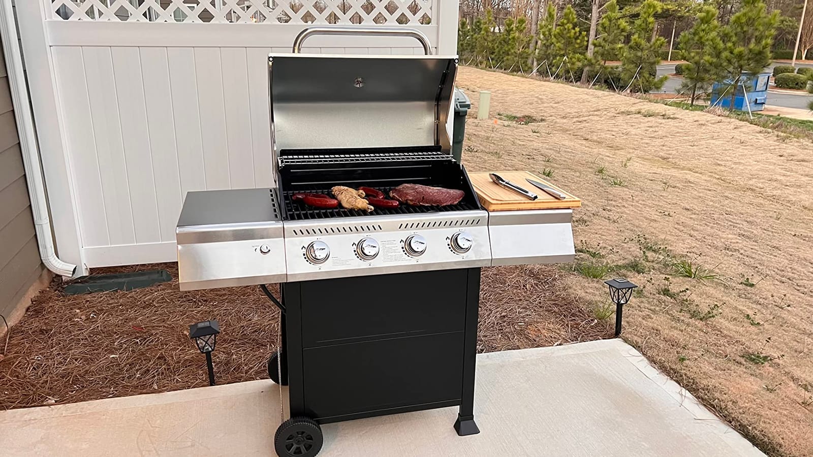 Royal Gourmet 4-Burner Propane Gas Grill with Warming Rack, Black & Silver customer photo 1