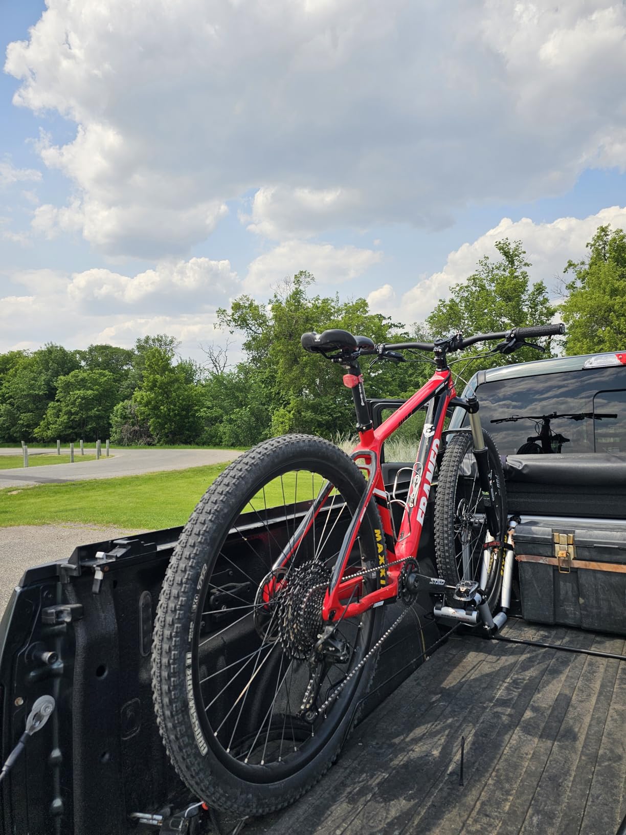 Truck Bed Bike Rack - All-Aluminum Truck Bed 2 Bike Rack Full Size Trucks- Holds 2 Standard Bikes - Effort-Free Installation customer photo 2