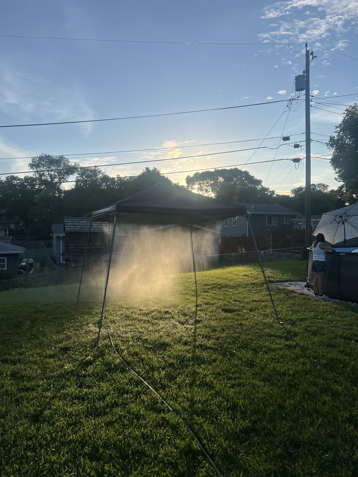 Bonviee 75FT Misters for Outside Patio, 23 Brass Nozzles, 3/4 Inch Adapter customer photo 1
