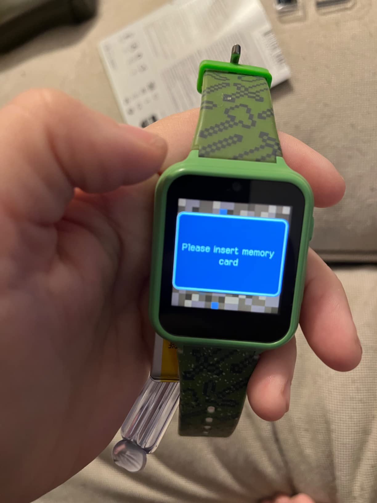 Minecraft Kids Smart Watch - Touchscreen Interactive Watch with 10 Customizable Clock Faces, Built-in Camera, Video Recorder, Alarm, Calculator, Games & Pedometer - Fits Wrists 5.5