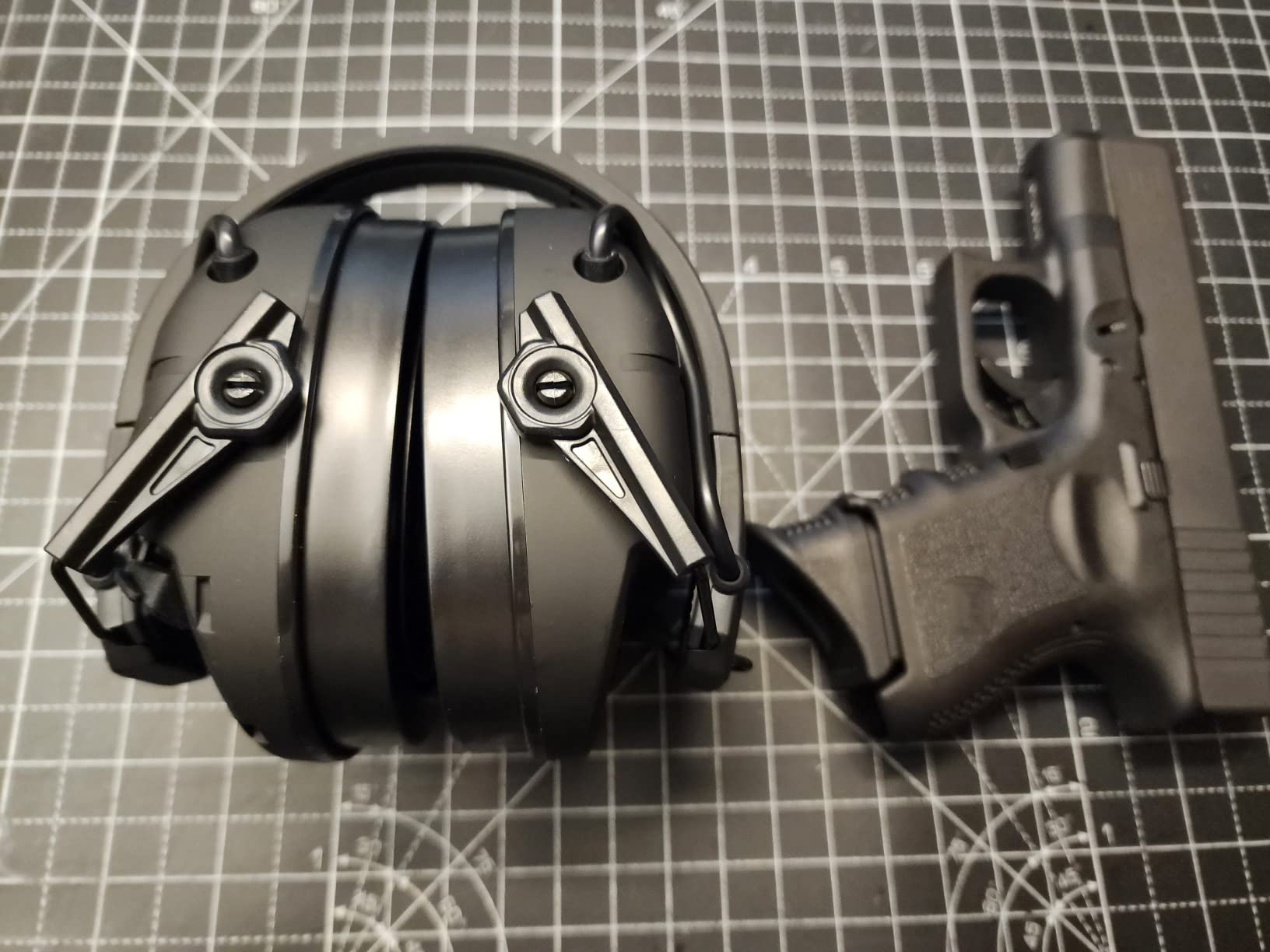 Walker's Rechargeable Lightweight Shooting Hunting Range Electronic Slim Low Profile Hearing Protection FireMax Earmuffs customer photo 2