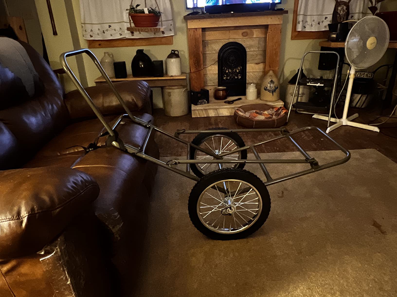Kill Shot Deer Hunting Folding Game Cart 500 lb Capacity, 16 inch Rubber Wheels | For hauling deer, game, and hunting gear customer photo 2
