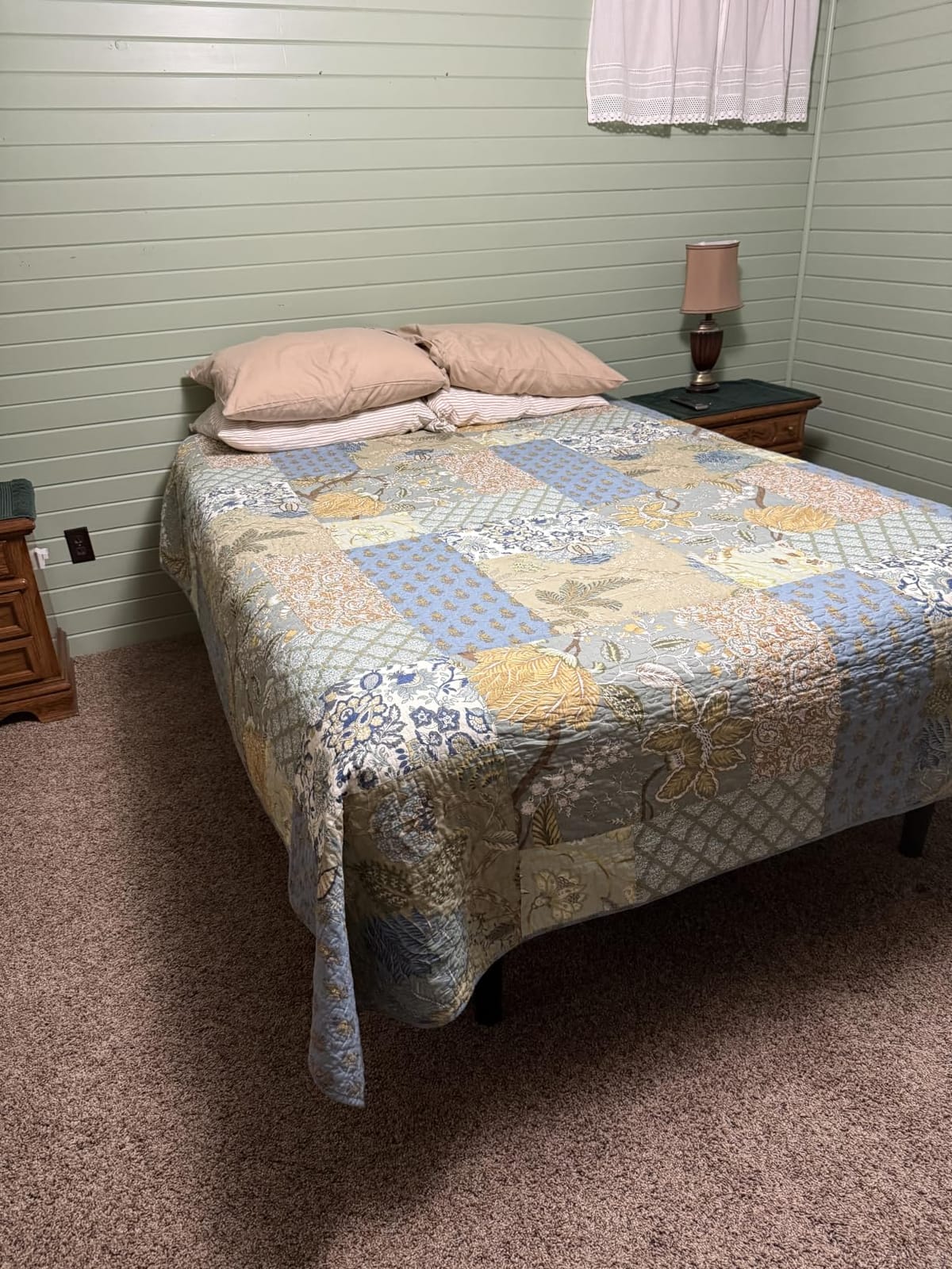 Secgo Queen Comforter Set for Bed - 100% Cotton Quilts Queen Size, Green, Sage Bedspreads (90 * 98 Inch) with 2 Pillow Shams, Patchwork Reversible Lightweight Bedding customer photo 2