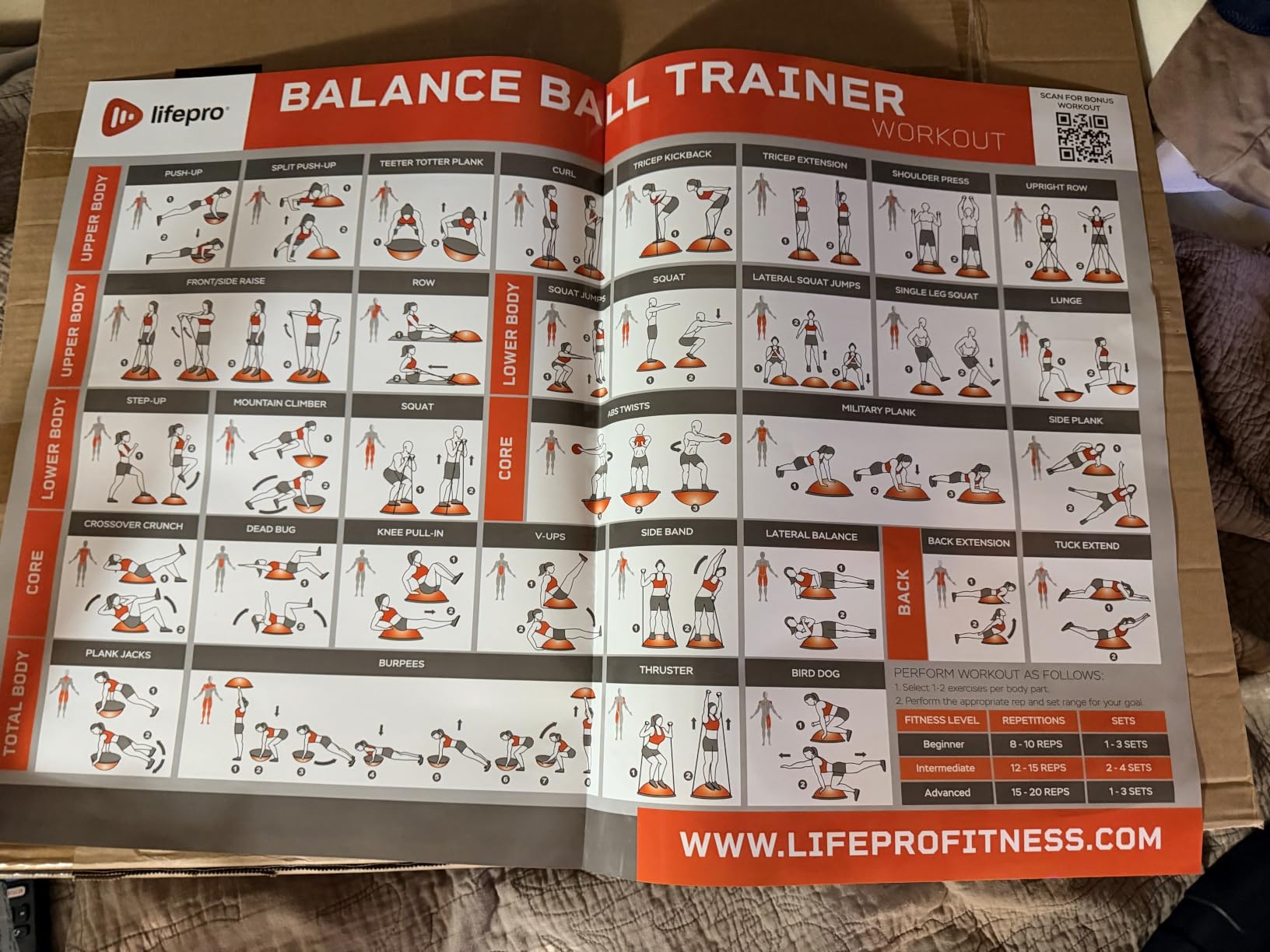 Horizon Half Balance Ball Trainer with 440 lb Capacity Stability | half balance ball for full-body training, core strengthening and home gym fitness routines. Includes a pilates ball customer photo 1