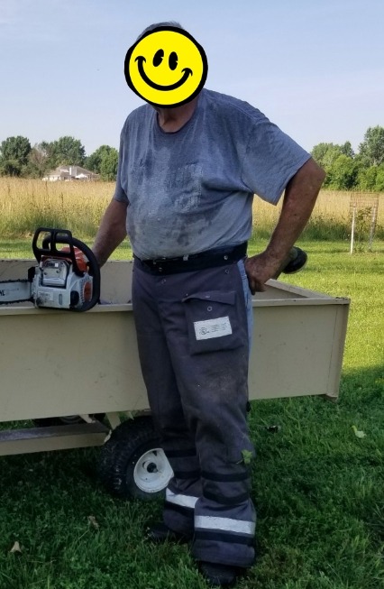 Technical Wrap Chainsaw Chaps by UL Class A, Orange Black customer photo 1