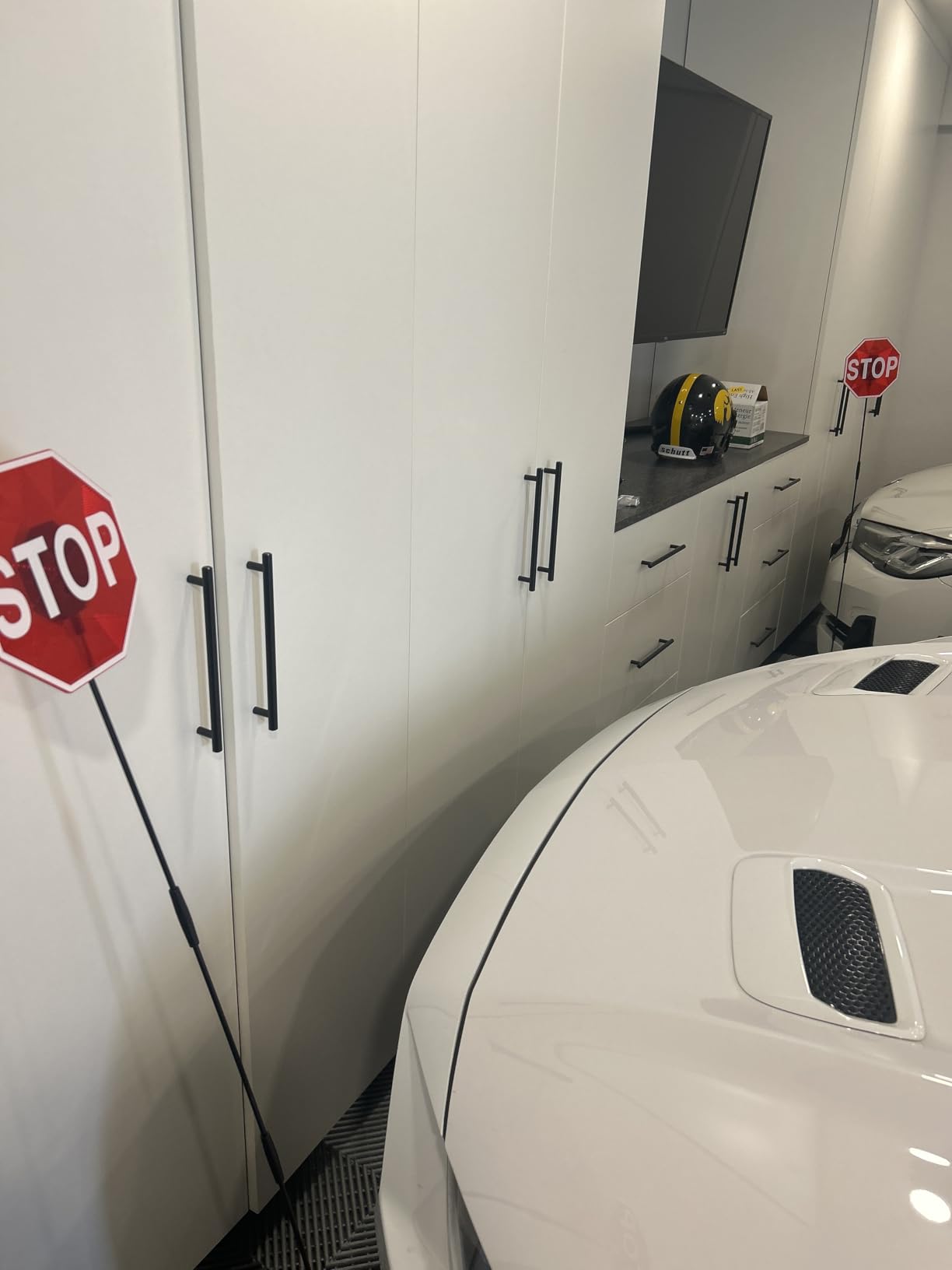 Securityman Garage Parking Aid with LED Stop Sign [Upgraded Base] - Large 7