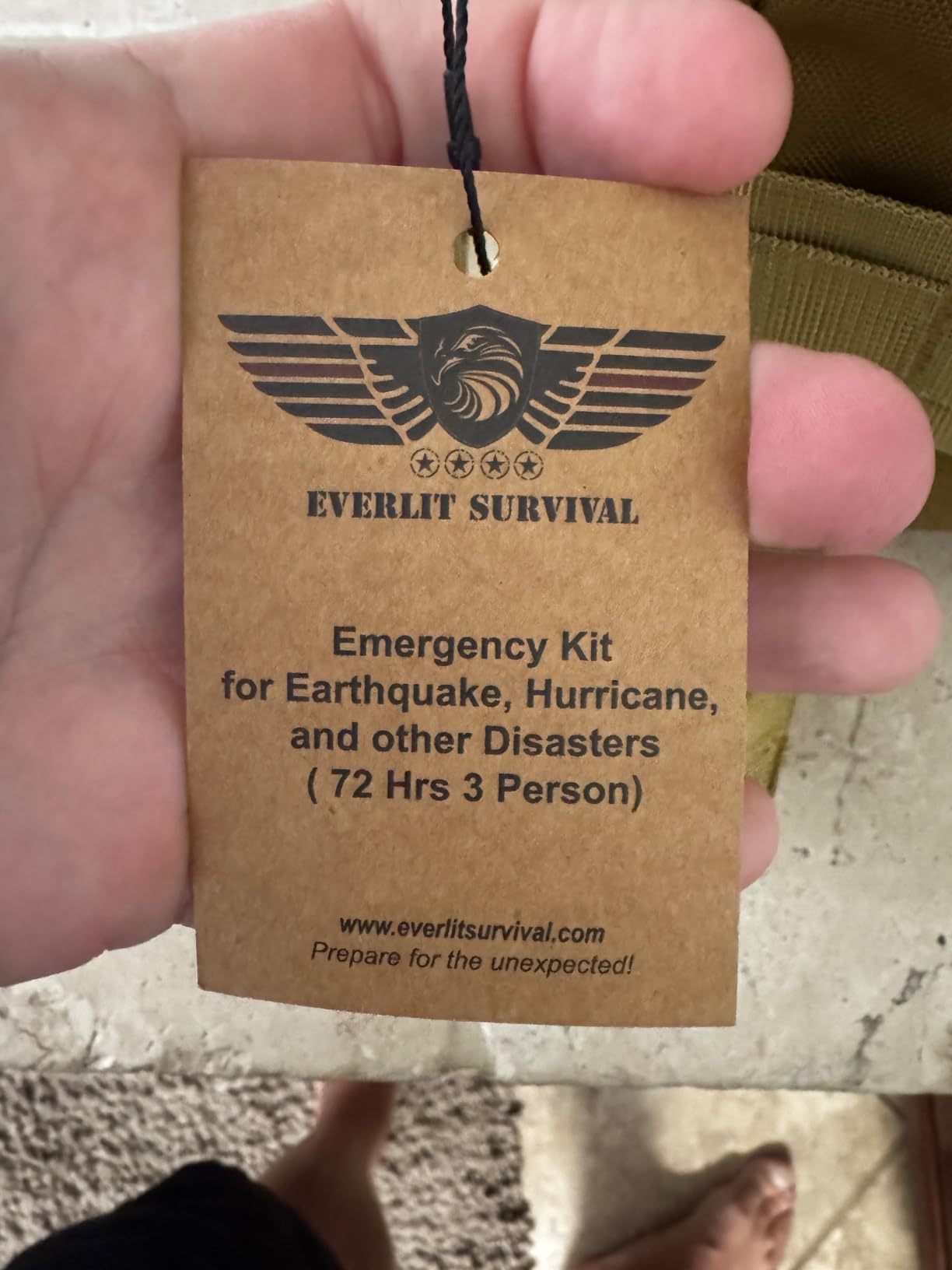 EVERLIT Complete 72 Hours Earthquake Bug Out Bag Emergency Survival Kit for Family. Be Prepared for Hurricanes, Floods, Tsunami, Other Disasters customer photo 1
