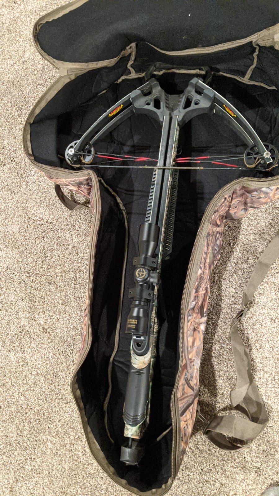 MYDAYS Soft Crossbow Case,Camo Padded Archery Bow Carrier Bag with Backpack Straps for Outdoor customer photo 1
