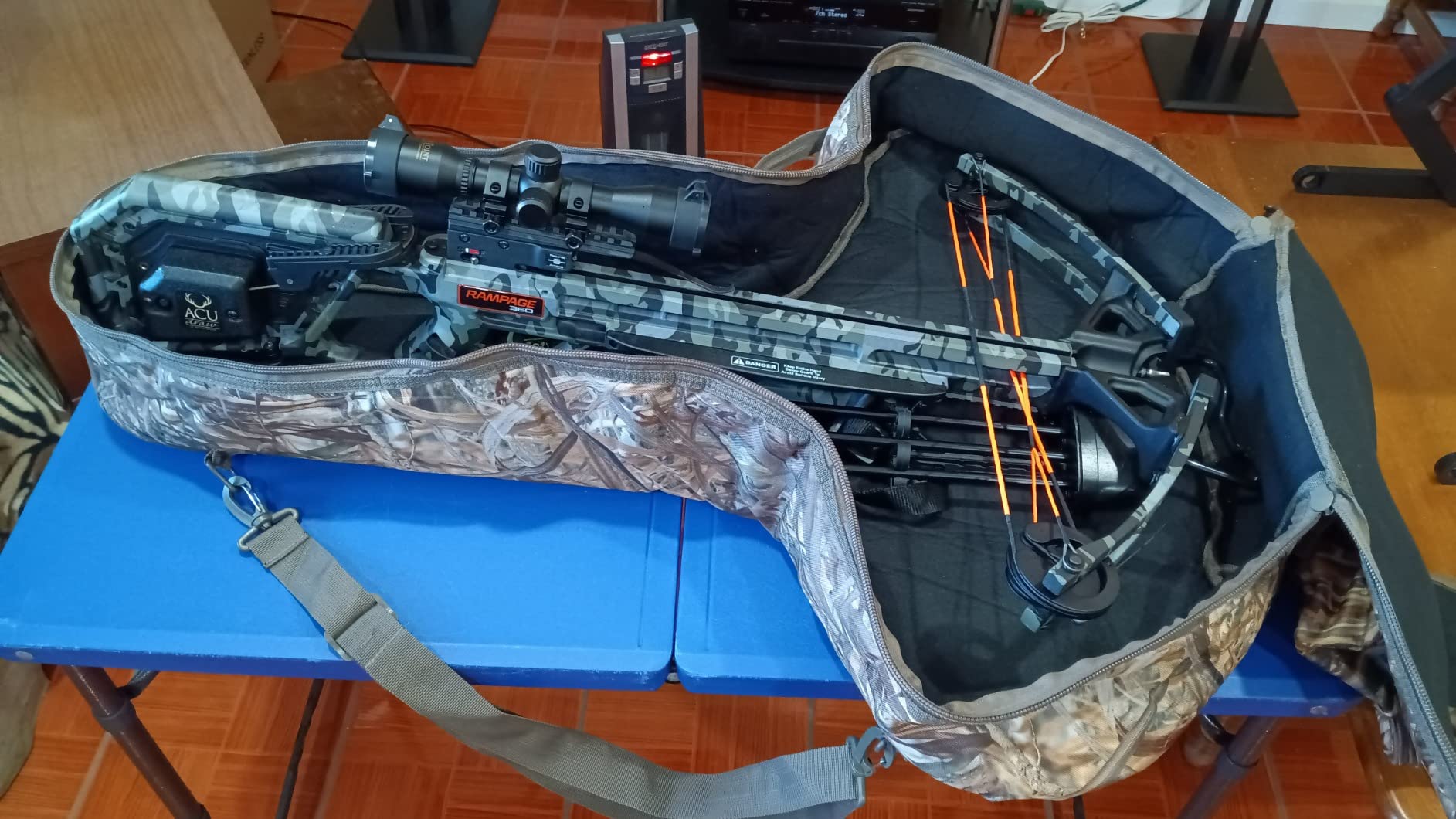 MYDAYS Soft Crossbow Case,Camo Padded Archery Bow Carrier Bag with Backpack Straps for Outdoor customer photo 2