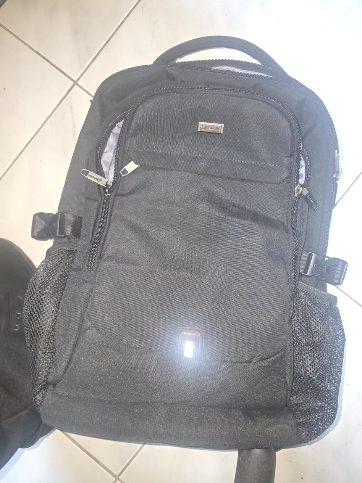 DUSLANG 17 Inch Laptop Backpack for Travel Water Resistant College Backpack for Men/Women Laptop Bag with USB Charging Port,Black customer photo 2