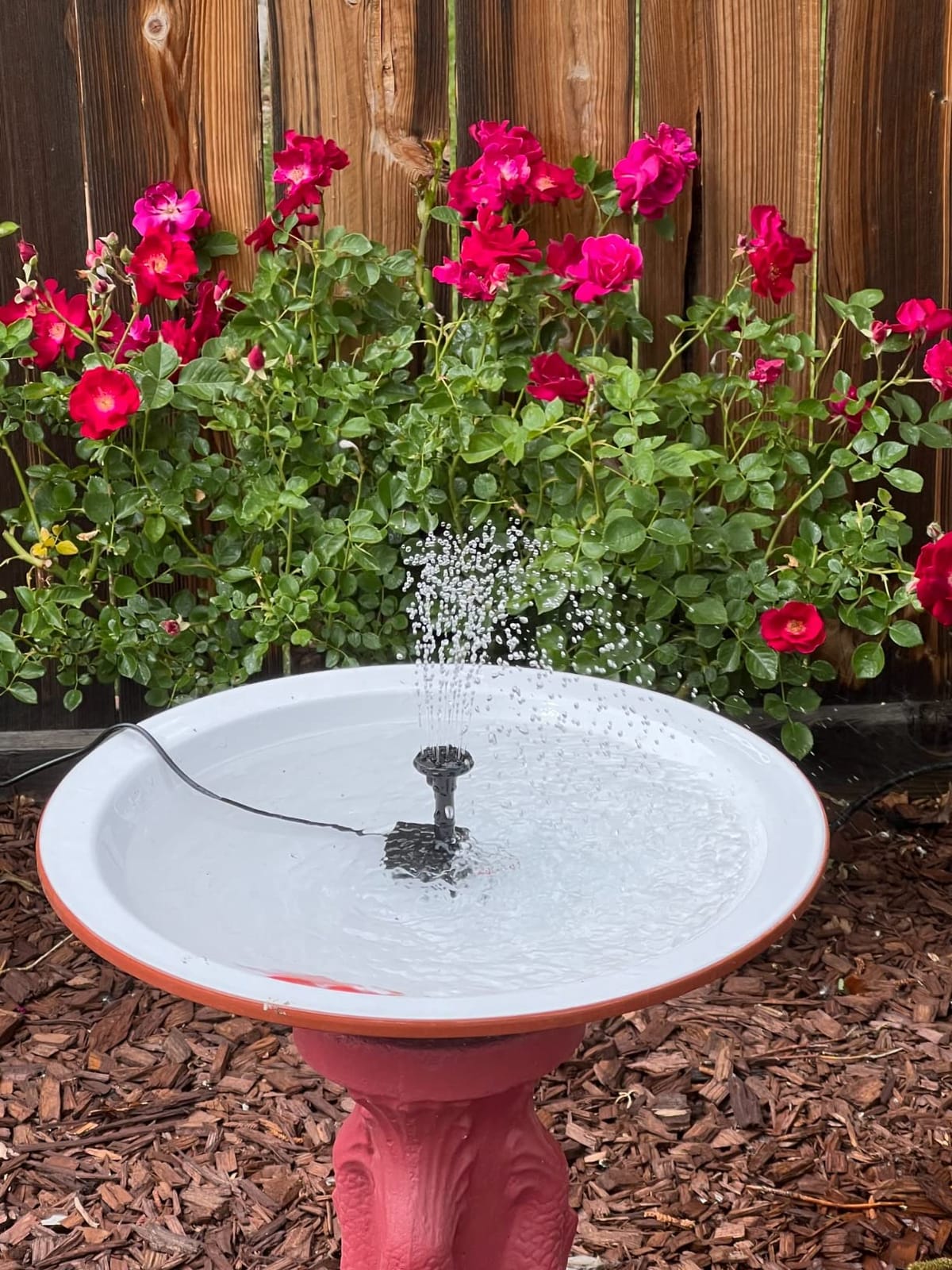 AISITIN DIY Solar Water Pump Kit for Water Feature Outdoor with 6 Nozzles customer photo 1