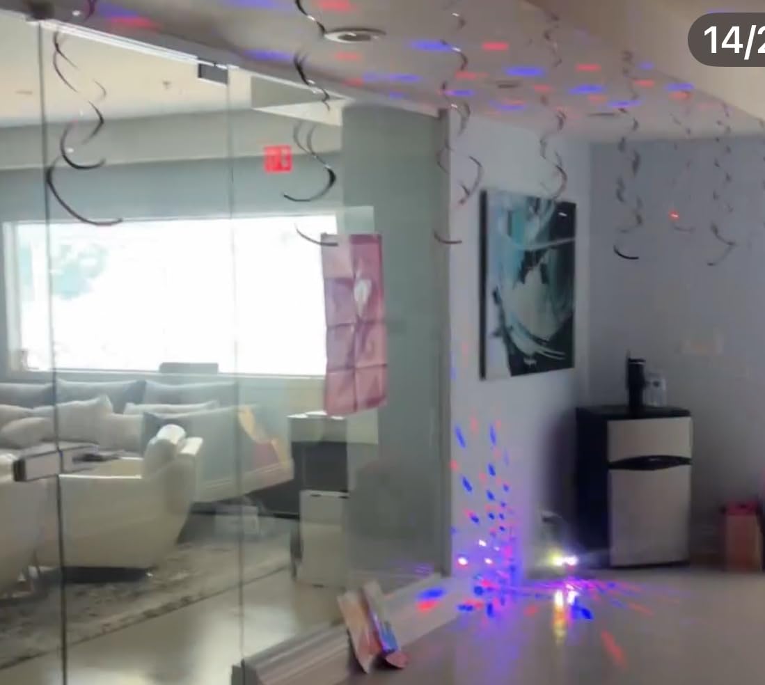 Party Lights DJ Disco Ball & LED Stage Strobe Light with Sound-Activated 10ft USB-C Cable,Remote,Disco Lights for Parties Indoor Use,Birthday,Dance,Clubs,Bar,Living Room,Weddings, Holidays Decor customer photo 1