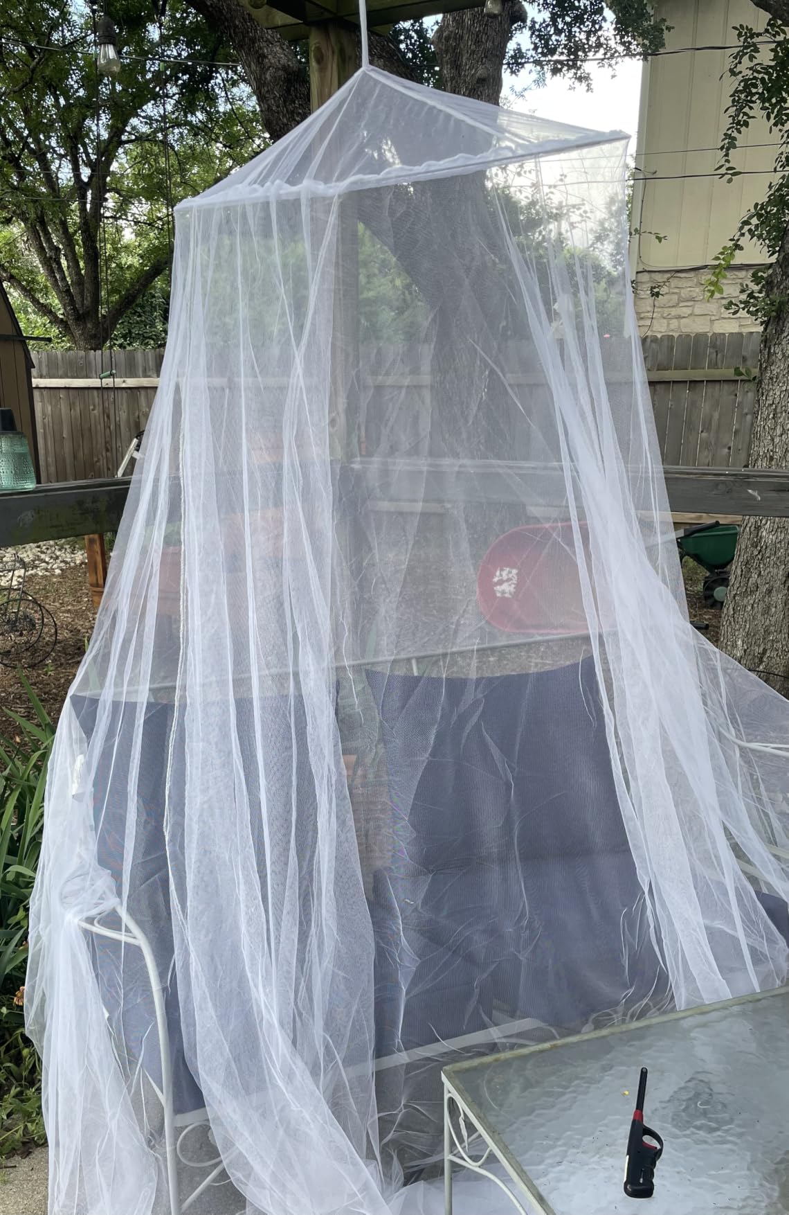 Mosquito Net Bed Canopy for Girls Dome Bed Curtains Tent Twin Queen Size - Mosquito Netting For Patio White Canopy Tent, Princess Bed Room Decor For Baby Crib Adults customer photo 1