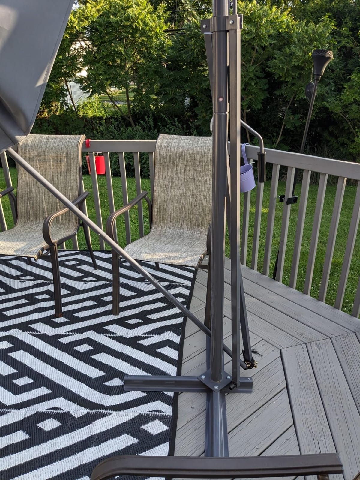 Free Standing Retractable Awning 10'x10' Patio Awning Outdoor Sun Shade Shelter for Patio Deck Yard with UV Protection and Easy Crank Opening customer photo 1