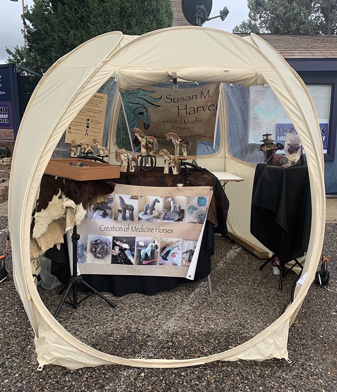 Alvantor Pop Up Canopy Tent - Vendor Booth Event Tent - Pop Up Canopy for Commercial Activity - Camping Gazebos - Beige customer photo 1