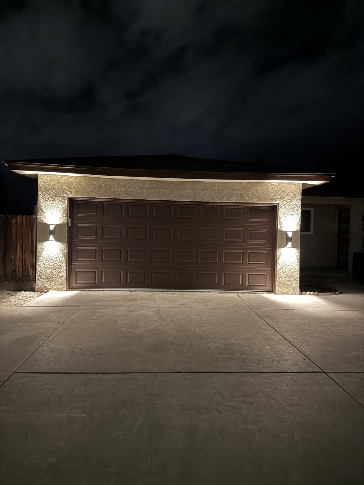 LEONLITE 2-Pack Dimmable LED Up Down Wall Light, 100-277V, CRI 90+, 3000K | 10%-100% Dimmable, IP65 Waterproof, 14 Inch Modern Porch Light, for Commercial Outdoor, Exterior Wall Sconce customer photo 1