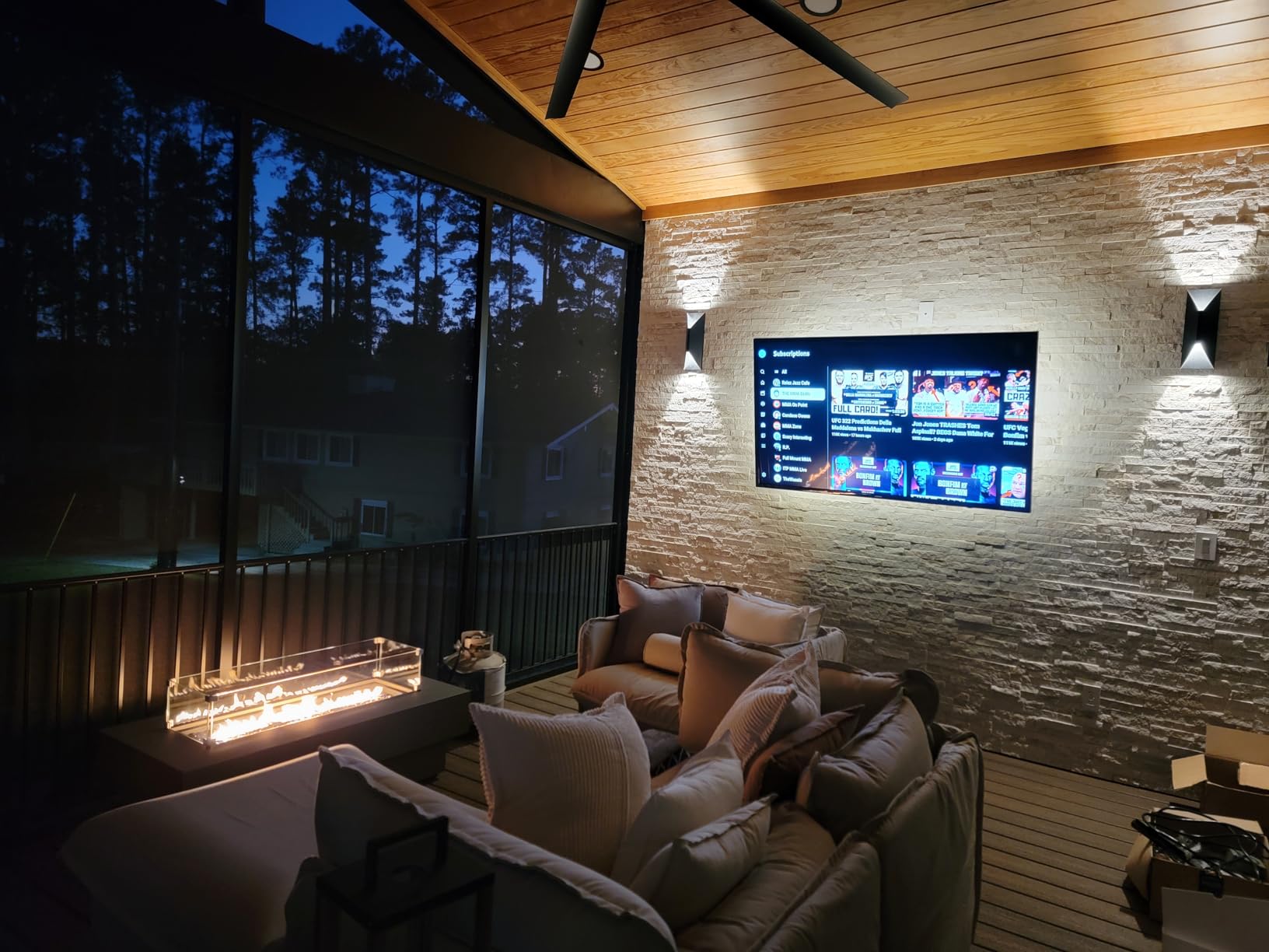 LEONLITE 2-Pack Dimmable LED Up Down Wall Light, 100-277V, CRI 90+, 3000K | 10%-100% Dimmable, IP65 Waterproof, 14 Inch Modern Porch Light, for Commercial Outdoor, Exterior Wall Sconce customer photo 2