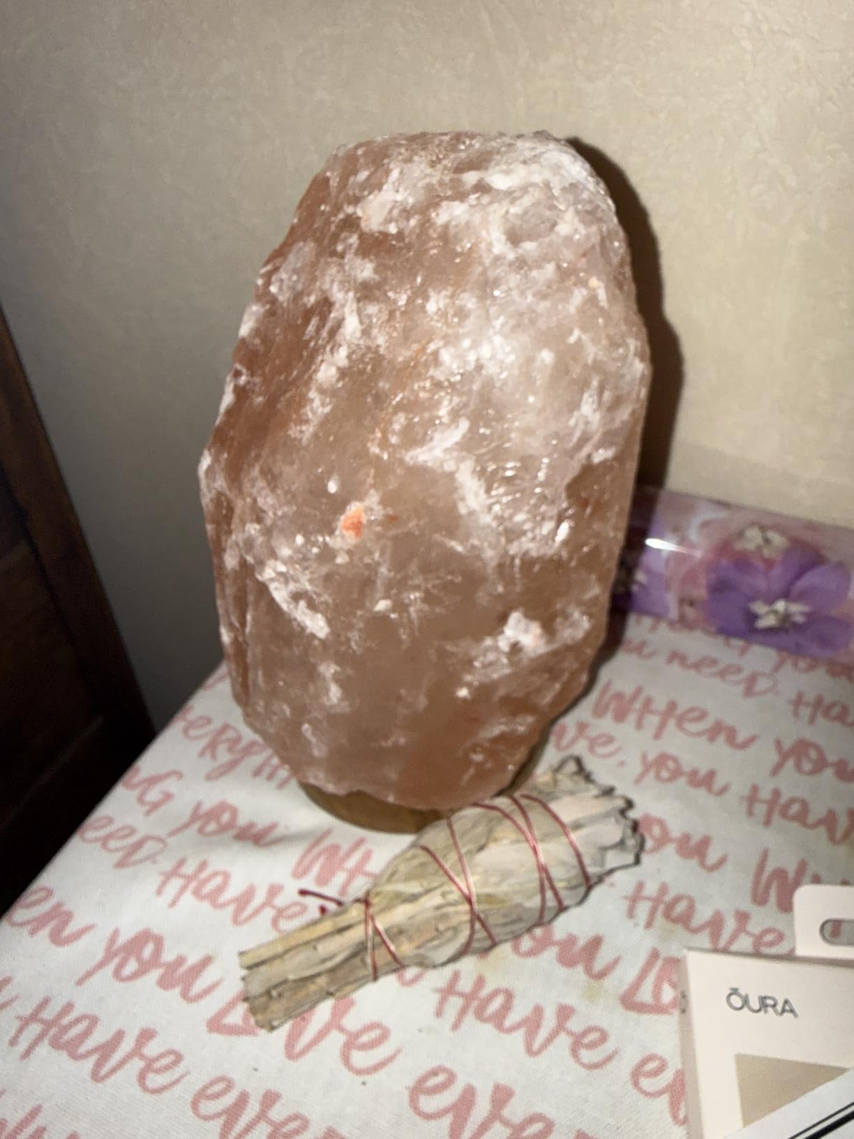 d'aplomb Natural Himalayan Salt Lamp;Large Hand Carved Natural Chunk customer photo 1
