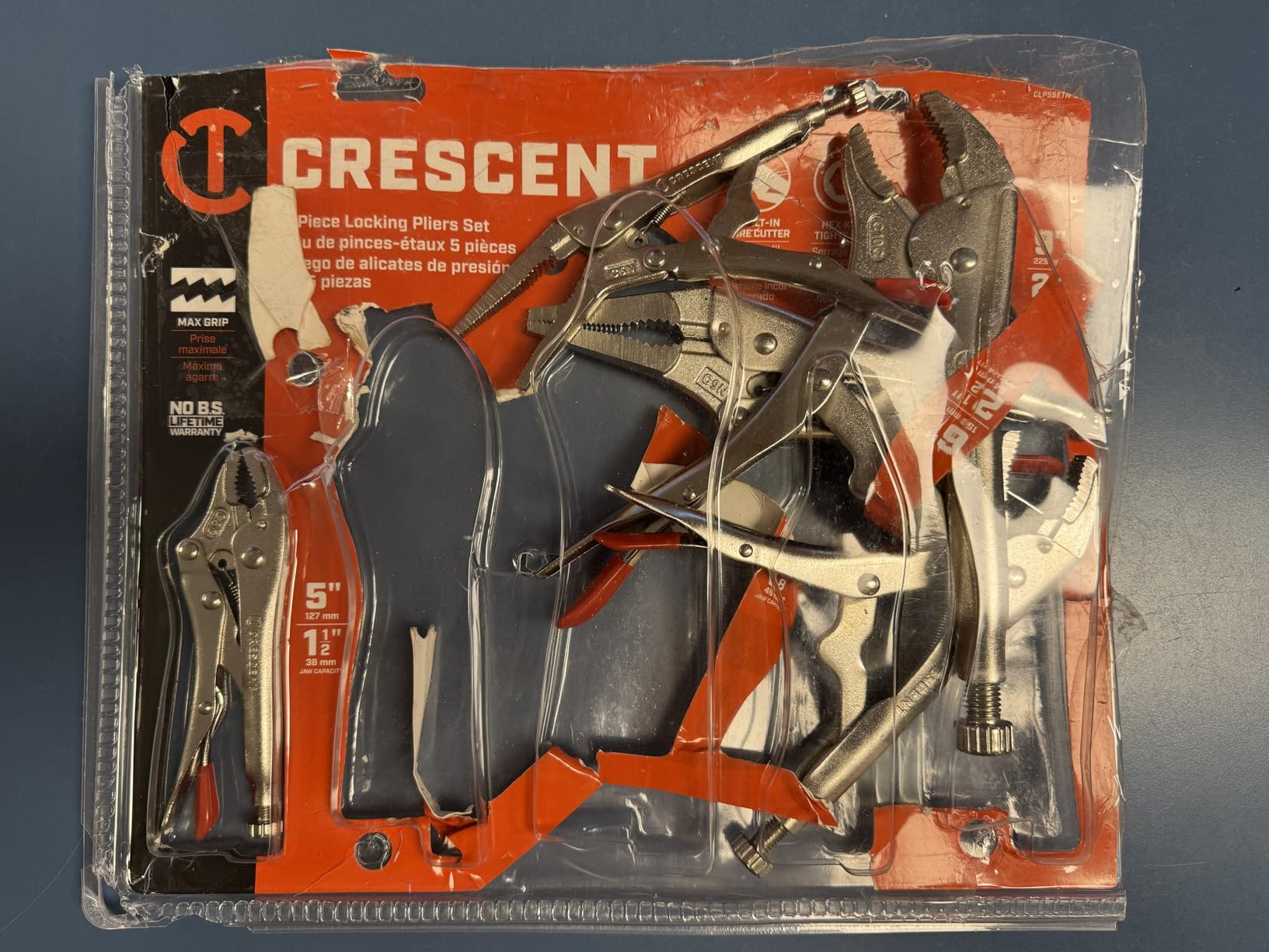 Crescent 5 Piece Curved & Long Nose Locking Plier Set | CLP5SETN-08 customer photo 2