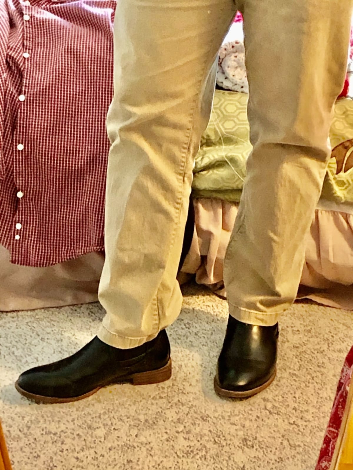 Jousen Men's Chelsea Boots Classic Casual Dress Boots customer photo 2