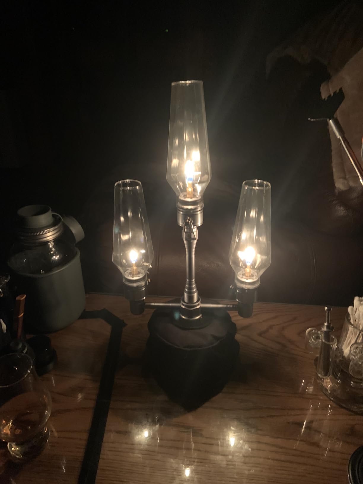 CAMPINGMOON Camping Gas Lantern with Wooden Lantern Case T-1 customer photo 1