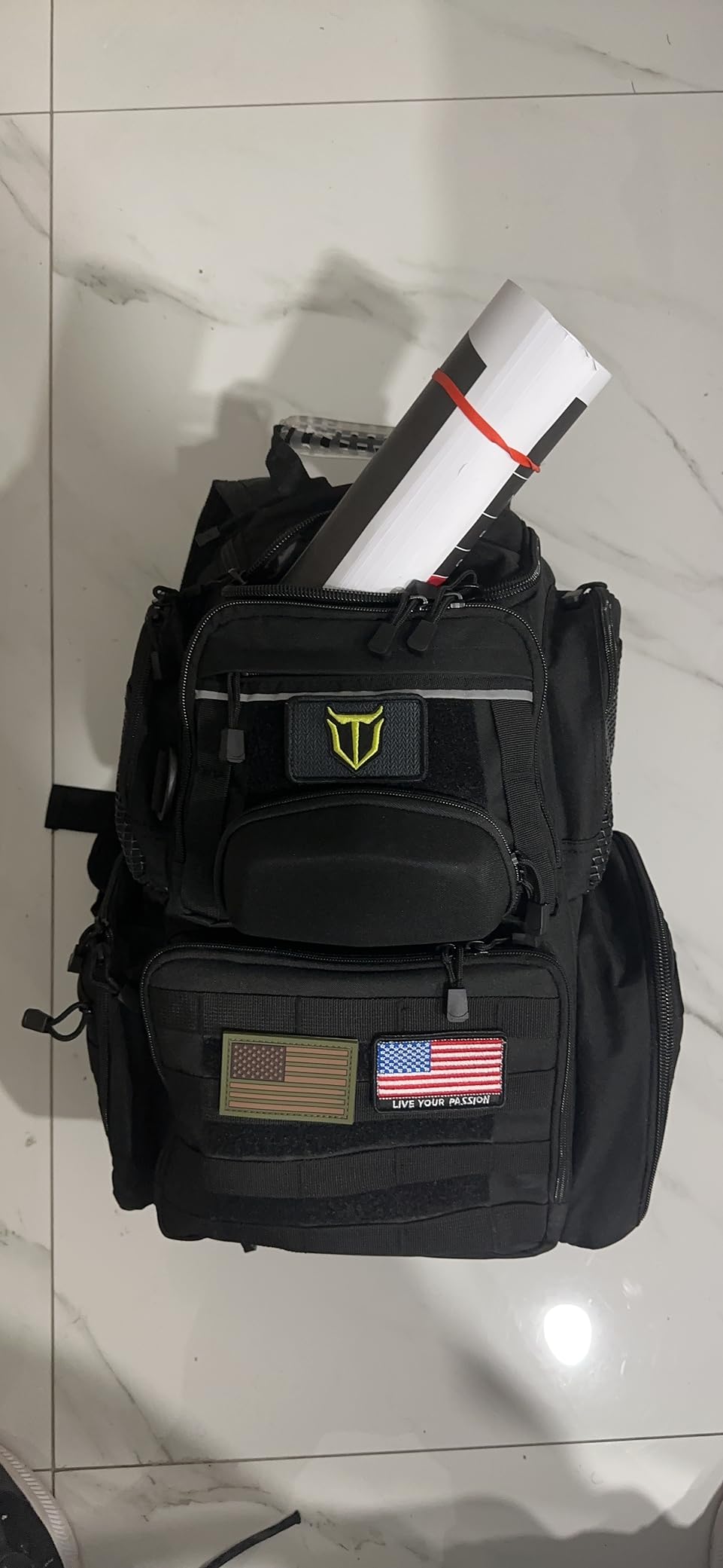 TIDEWE Gun Range Backpack for Handguns, Tactical Shooting Range Bag customer photo 1