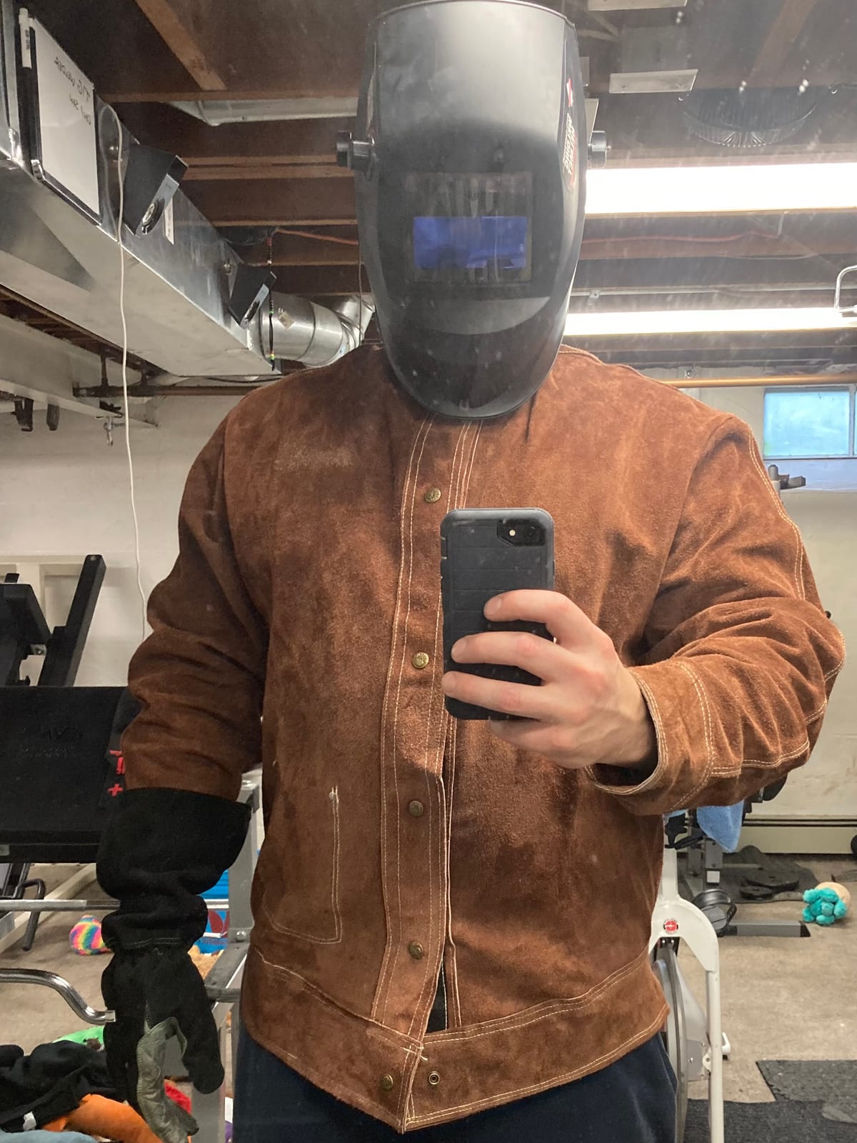YESWELDER Leather Welding Jacket customer photo 1