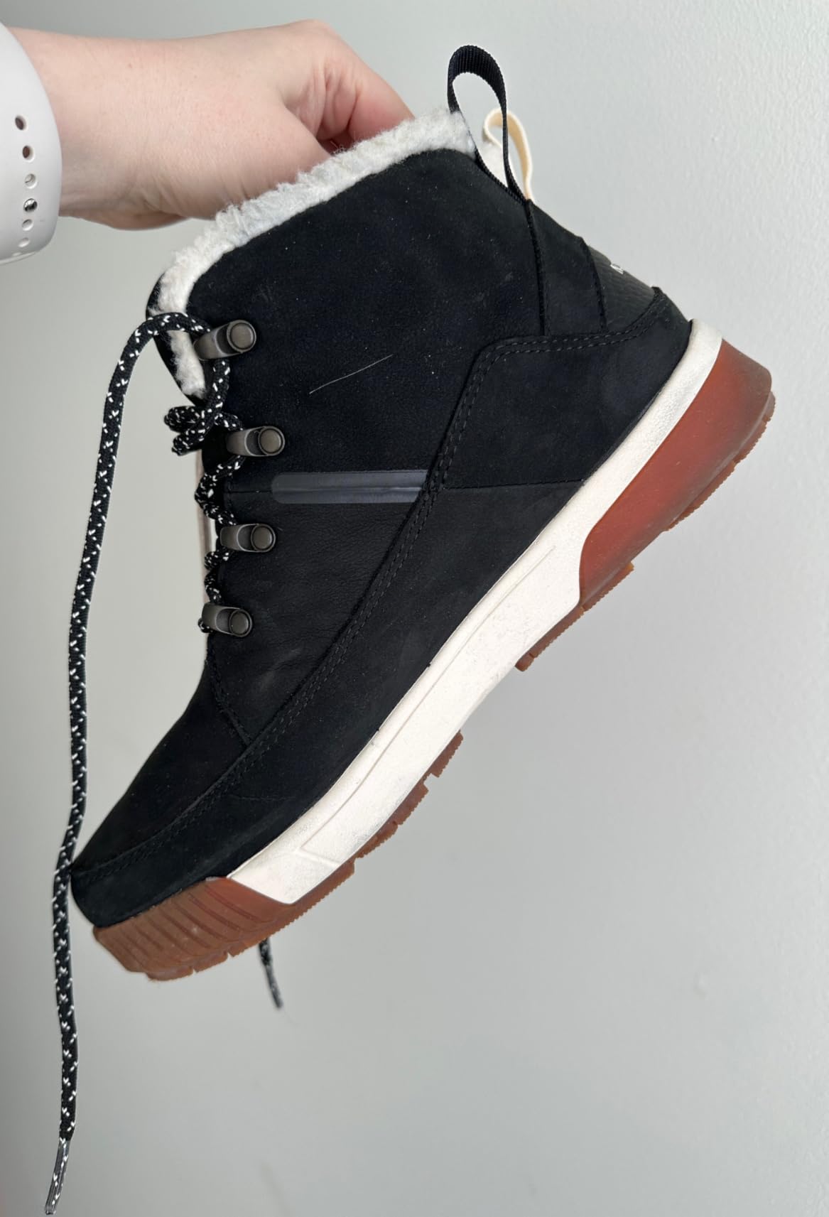 The North Face Women's Sierra Mid Lace Insulated Waterproof Boots | Leather Upper & Rubber Outsole customer photo 2