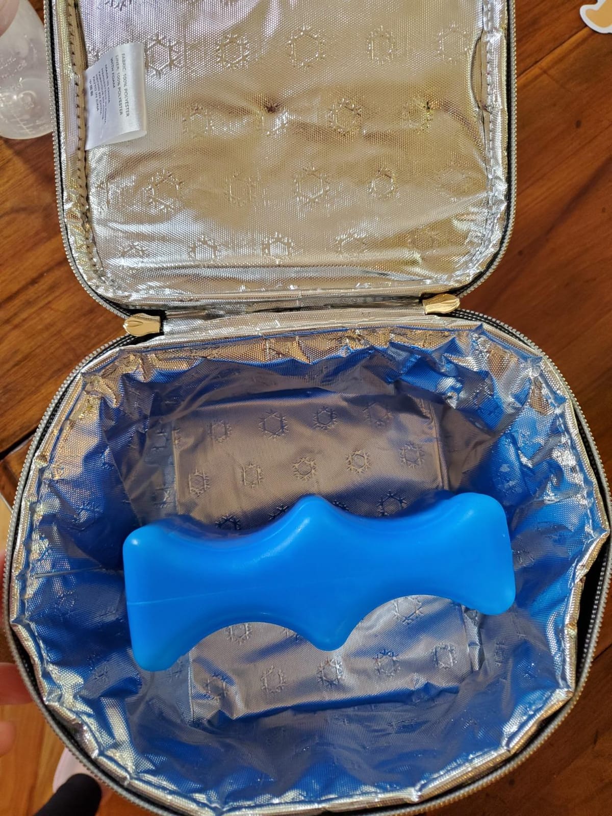 Breastmilk Cooler Bag with Ice Pack Fits 4 Baby Bottles Up to 9 Ounce, Baby Bottle Bag Great for Nursing Mom Daycare customer photo 2
