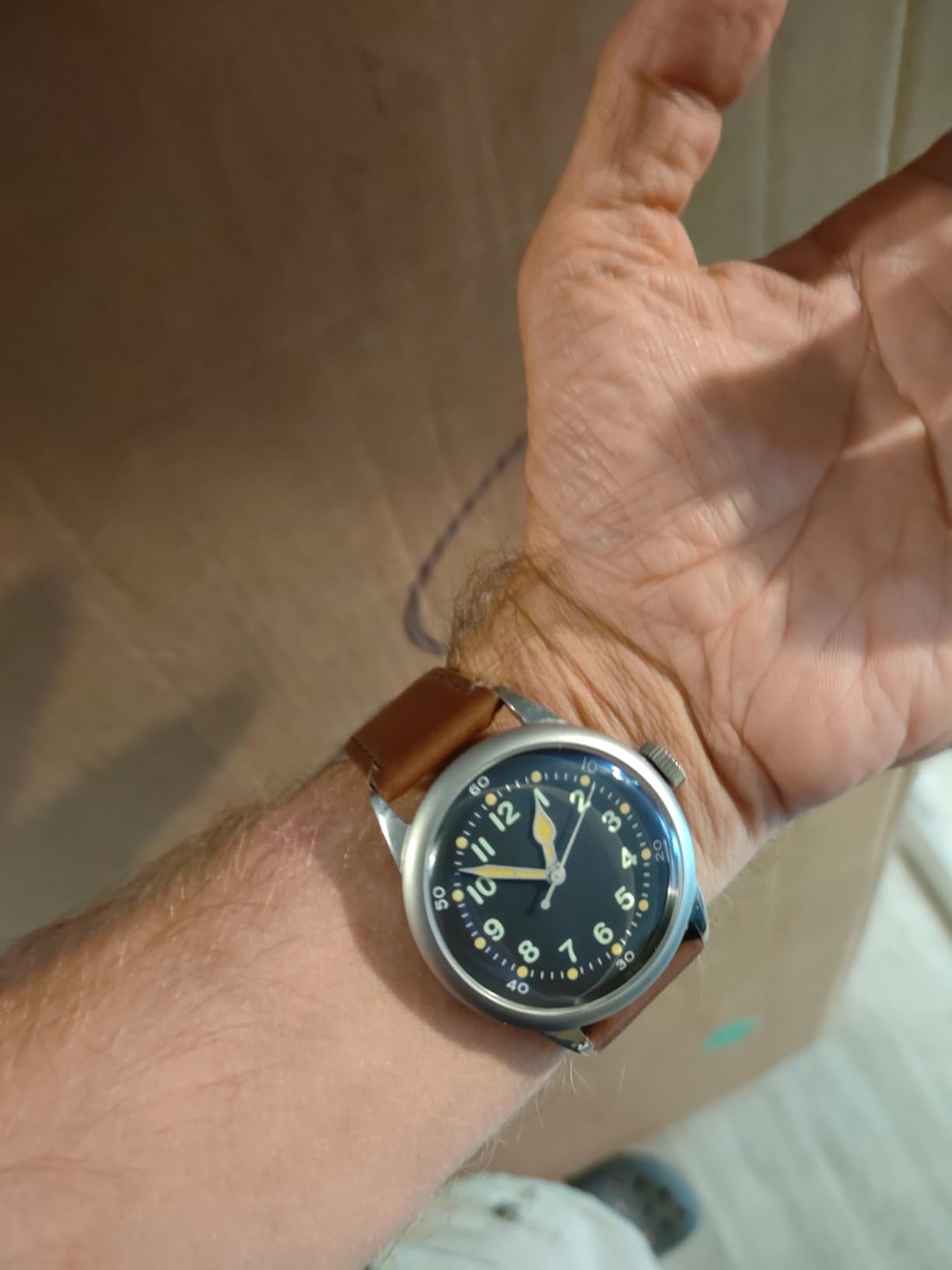 A-11 Military Watch | Automatic WW2 Field Watch for Men | 38mm/42mm Stainless Steel Case and 100M Water Resistance, Assembled in USA customer photo 1
