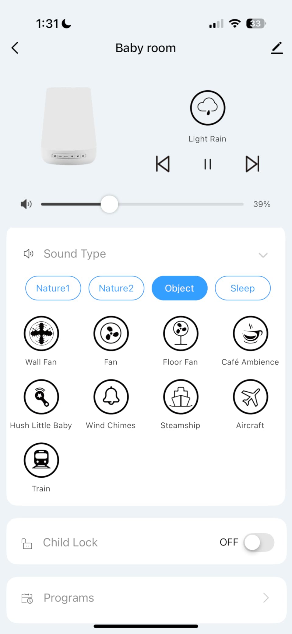 Momcozy Smart Baby Sound Machine with Night Light, White Noise Machine | Toddler Sleep Trainer 34 Soothing Sleep Sounds, Timer, App Remote Control, Egg Light, Personal Sleep Routine Alarm Clock customer photo 2