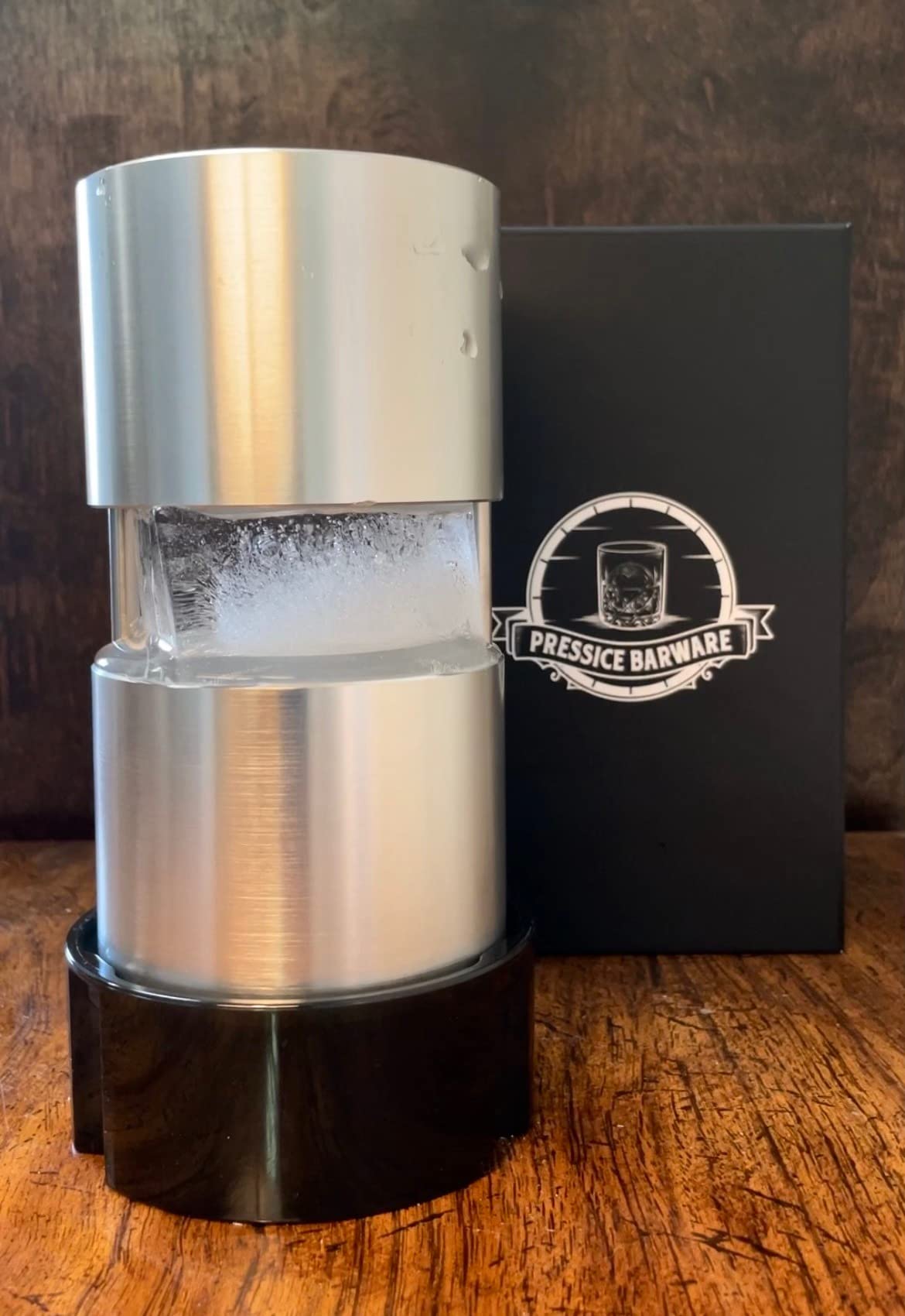 Ice Ball Press – Precision-Crafted Aluminum – Create Effortless Large Spheres – Includes Ice Tray – Made in the USA (Paloma Finish) customer photo 2