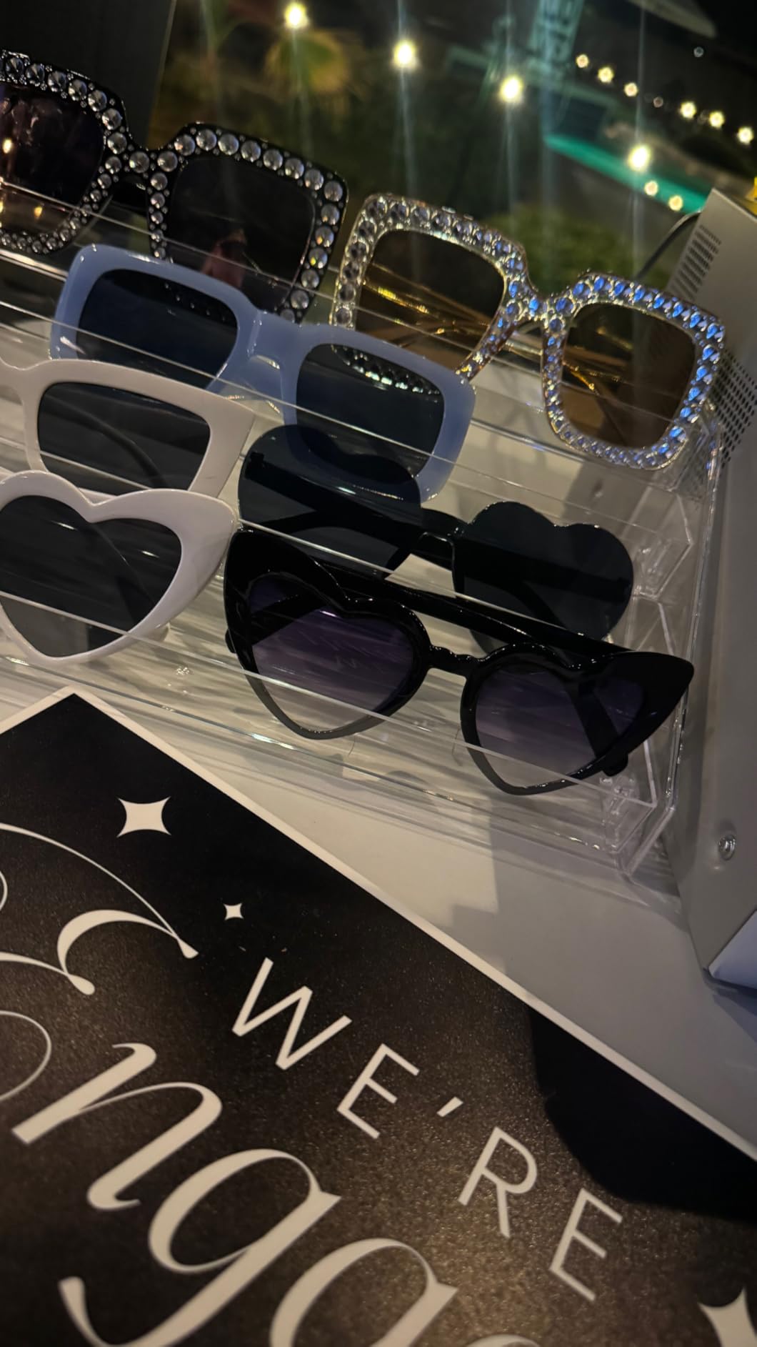 Sunglasses Organizer - Clear Eyeglasses Display stand - Eyeglasses Storage - For Glasses Tabletop Holder Stand(7 Layer) customer photo 1