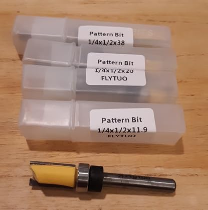 4PCS Pattern Flush Trim Router Bit Set 1/4