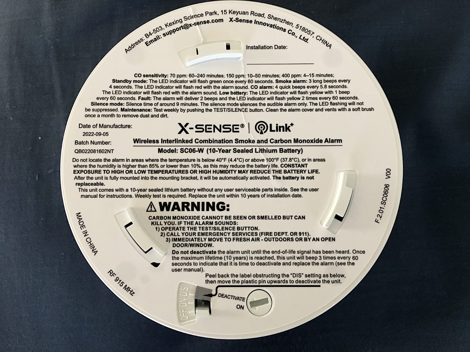 X-Sense 6-Pack Interconnected Smoke and CO Detector, SC06-W | 10-Year Sealed Battery (Not Hardwired), Interconnected Alerts, 2-in-1 smoke & CO, Easy Install, UL 217 & UL 2034 Certified customer photo 1