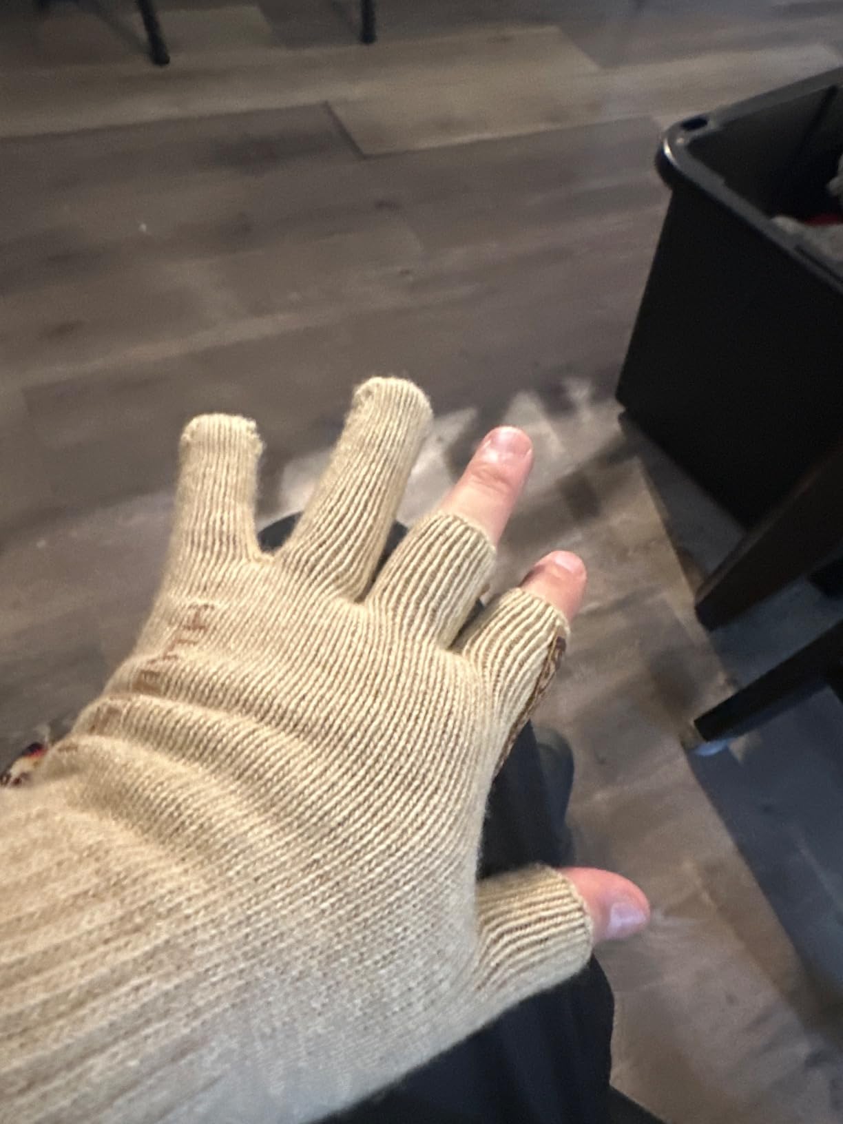 Palmyth Wool Fishing Gloves 3-Cut Fingerless for Men and Women Cold Weather customer photo 2