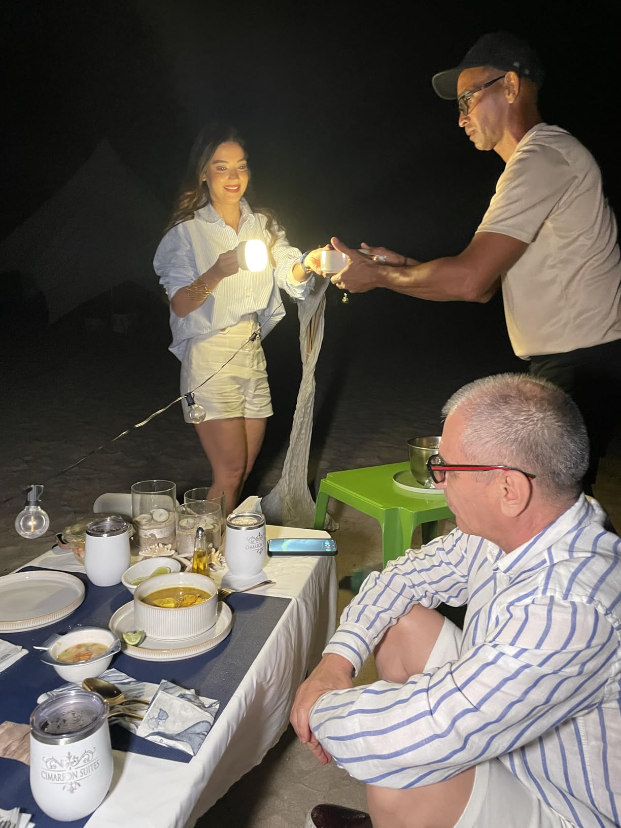 ZMNT LED Camping Lantern Rechargeable 1000LM, Up to 300H Running Time Camping Tent Light, 6700mAh Emergency Hanging Light for Hurricane, Power Outages, Home, Hiking, Water-Resistant, Black customer photo 1