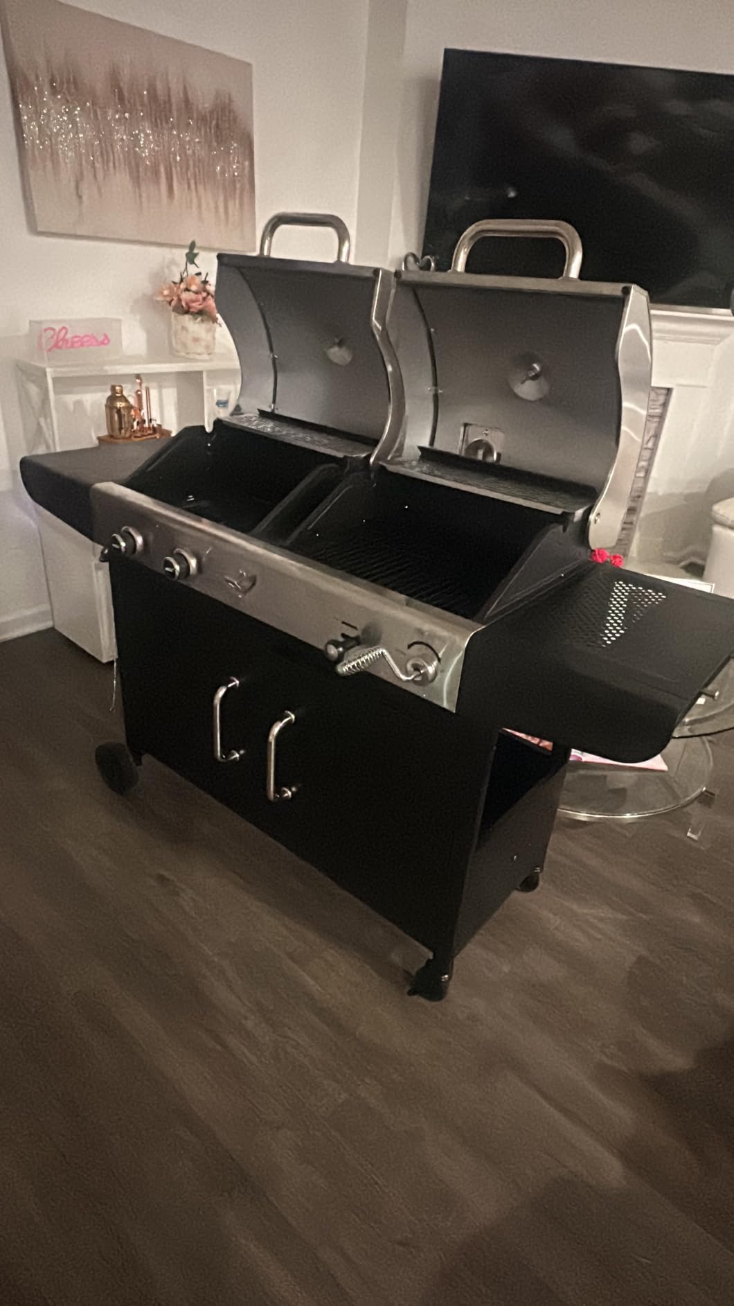 Royal Gourmet ZH3002N 2-Burner Propane Gas and Charcoal Grill Combo customer photo 1