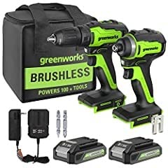 Greenworks 24V MAX Cordless Brushless Drill & Impact Driver Combo Kit, Electric Drill Set, High Torque, Lightweight, Professional Grade, Includes 2x 2.0Ah Batteries, Charger, and Storage Bag customer photo 2