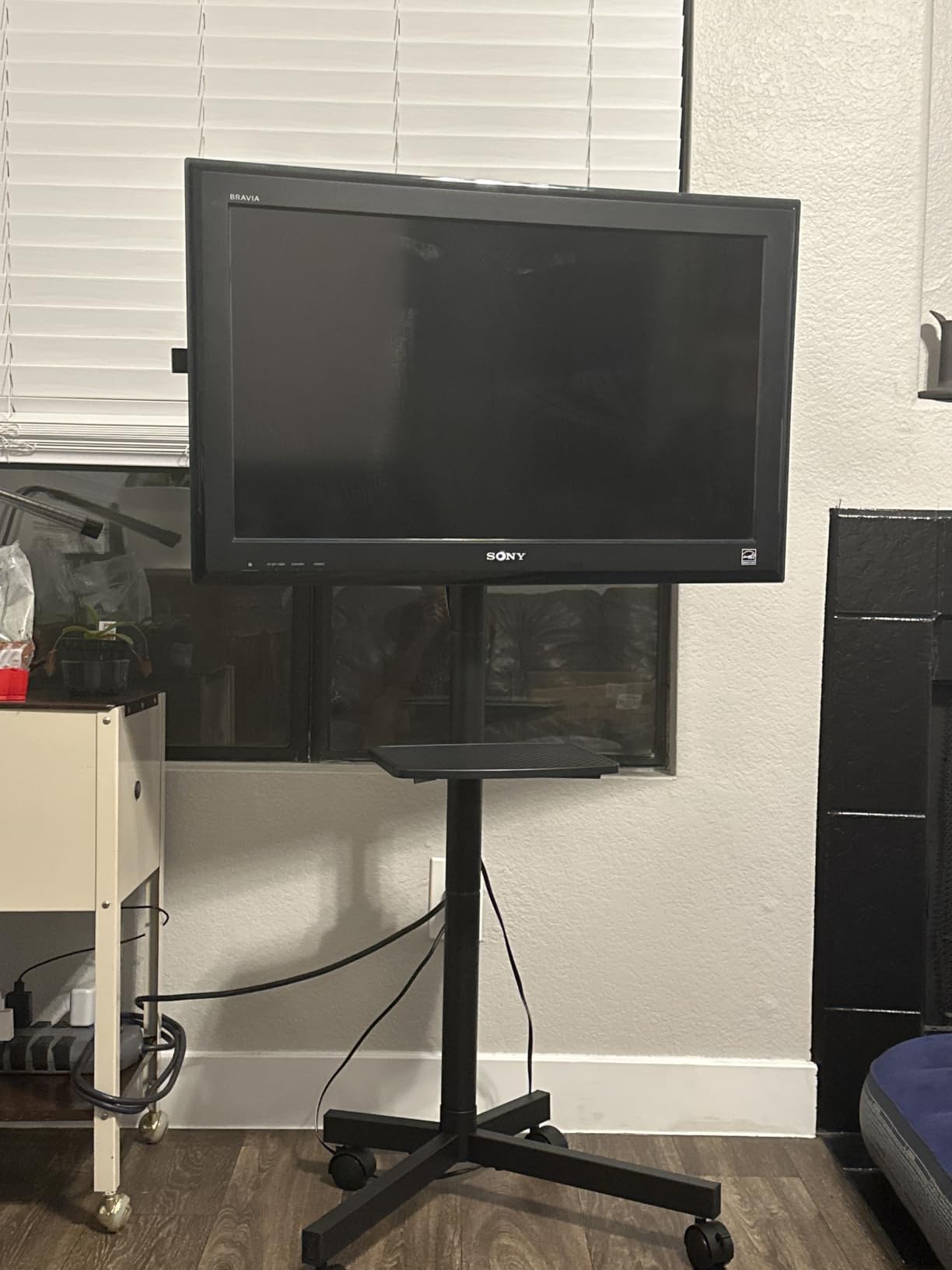 Rfiver Mobile TV Cart Rolling TV Stand for 32-83 Inch Screens up to 110lbs customer photo 1