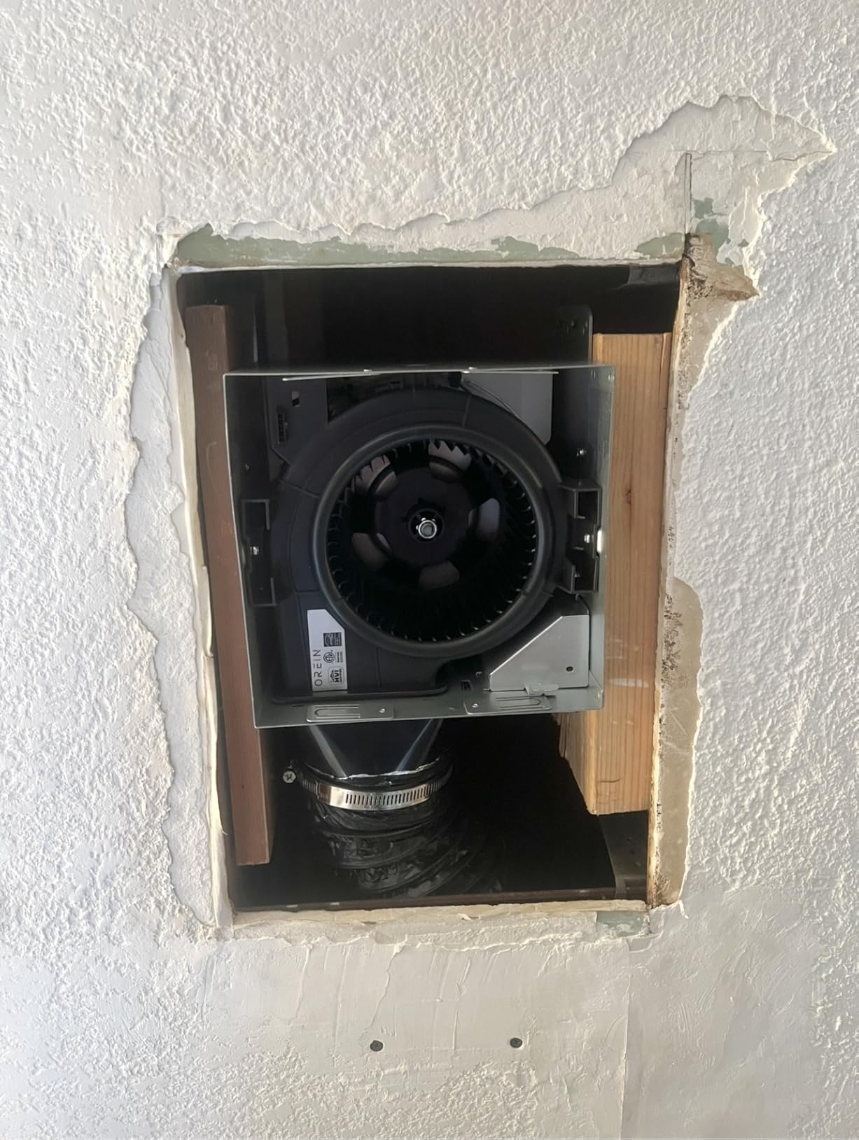 OREiN 2-in-1 Bathroom Exhaust Fan with Light, 110 CFM, ENERGY STAR, 1000LM, 5000K Daylight, Quiet 2.0 Sones, No Attic Access Required, ETL/HVI Certified customer photo 2