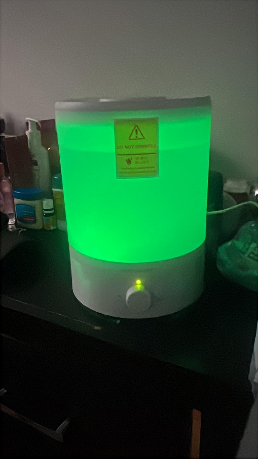 MegaWise Healthy Top-Refill Cool Mist Humidifiers for Bedroom, 24dB Ultrasonic Air Vaporizer with Water Filter for Baby [PP Material], Colorful Night Light,1 Gal Essential Oil Diffuser, Auto Shut Off customer photo 2