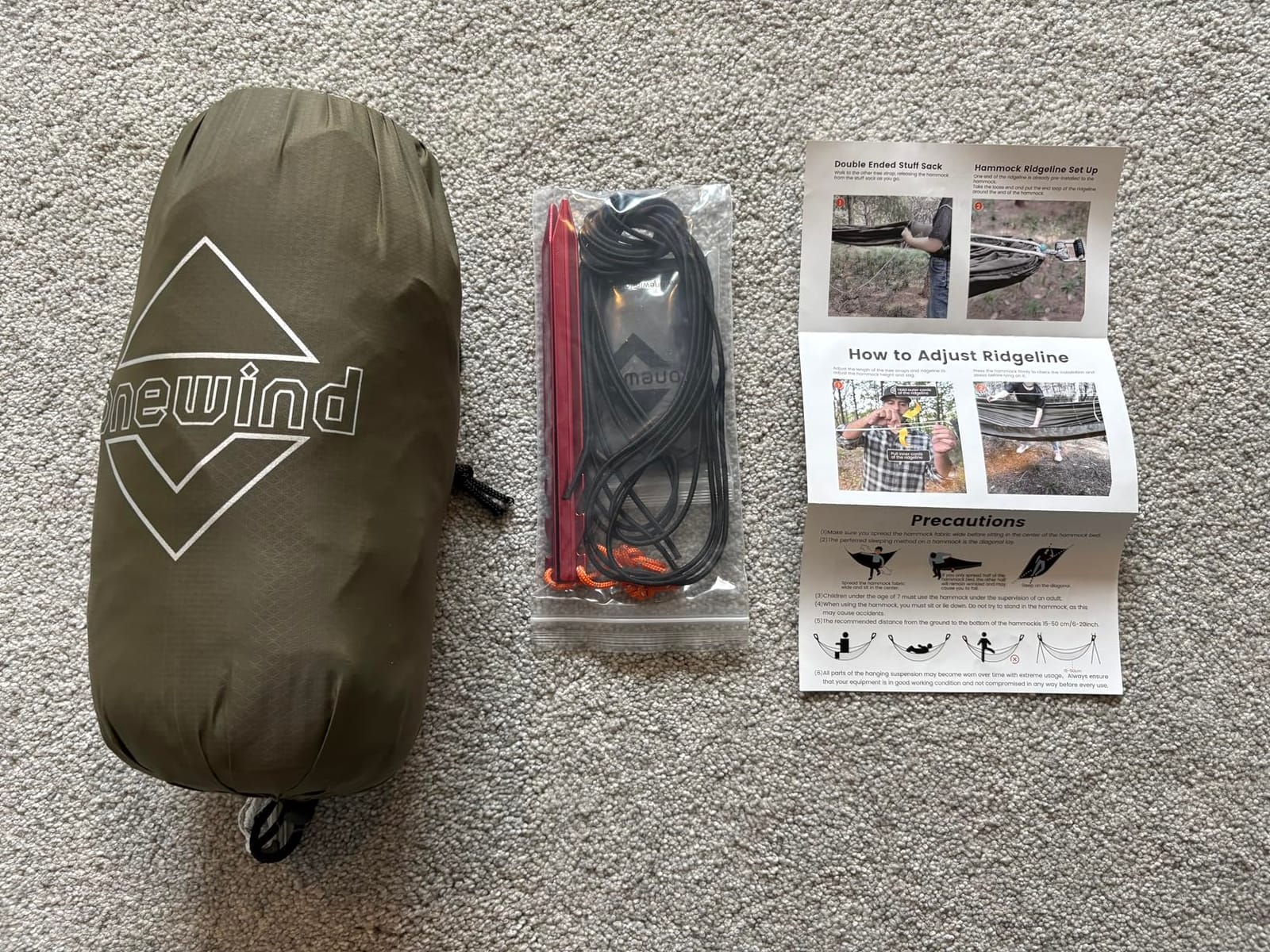 Onewind 11ft Ultralight Camping Hammock with Mosquito Net and Ridgeline | 40D Hexagon Ripstop Nylon, Integrated No-see-ums Bugnet, 64'' Single Wide Panel, Lightweight Hammock for Hiking Backpacking customer photo 2