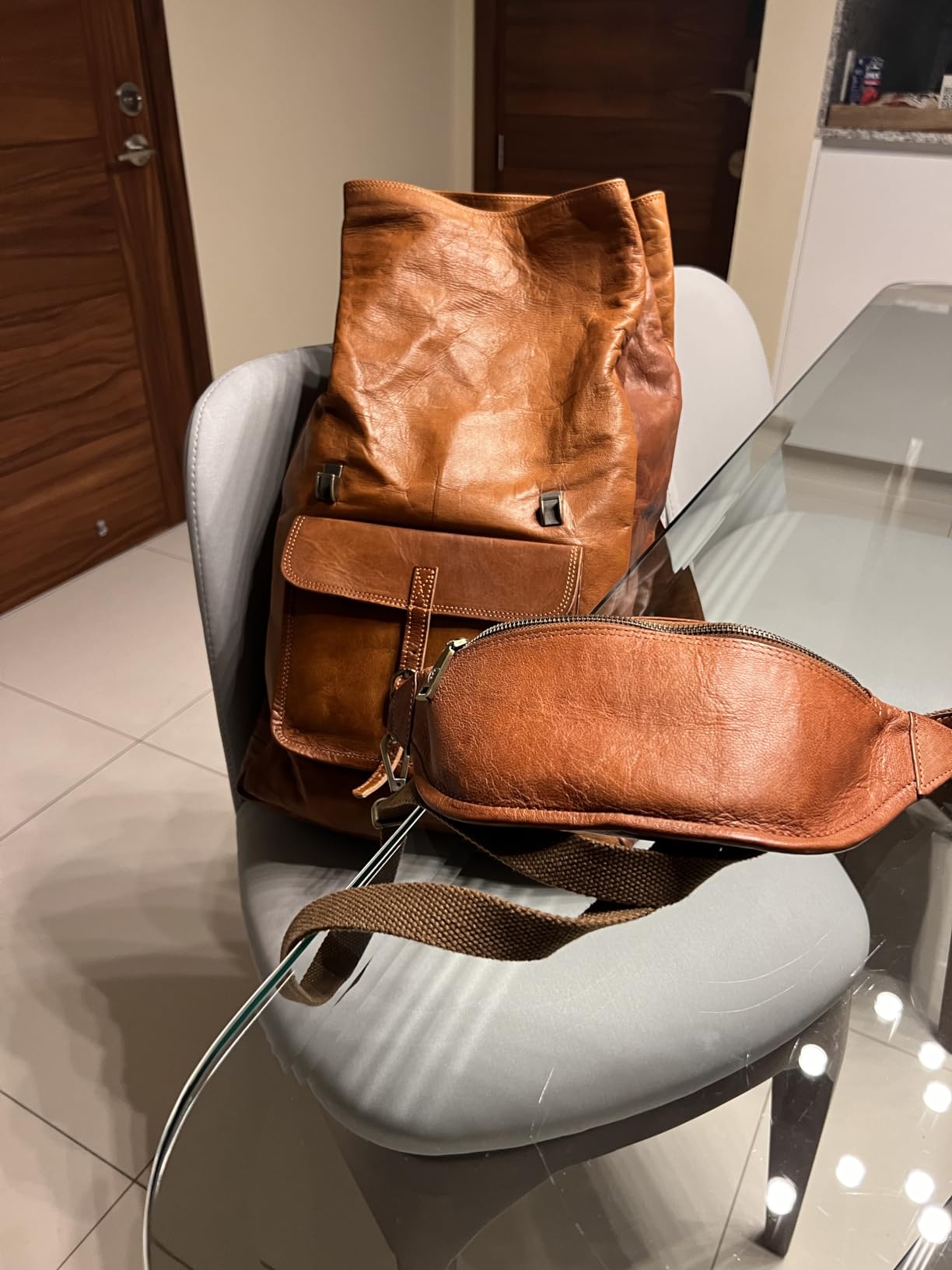 BERLINER BAGS Vintage Genuine Leather Backpack Leeds, Travel Backpack, Laptop Backpack for Women and Men customer photo 1
