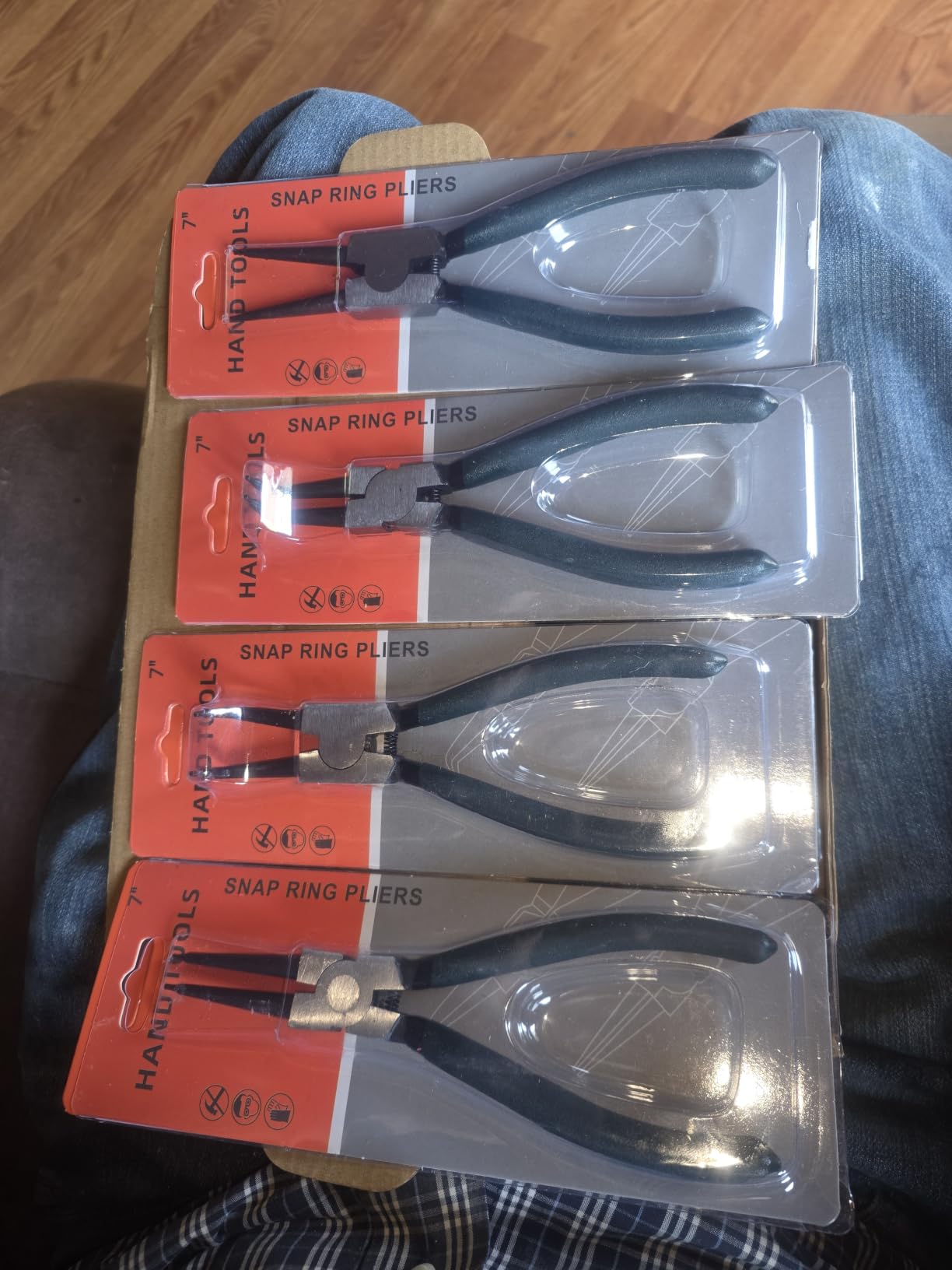 4pcs 7in Snap Ring Pliers, 5/64in Tips customer photo 1