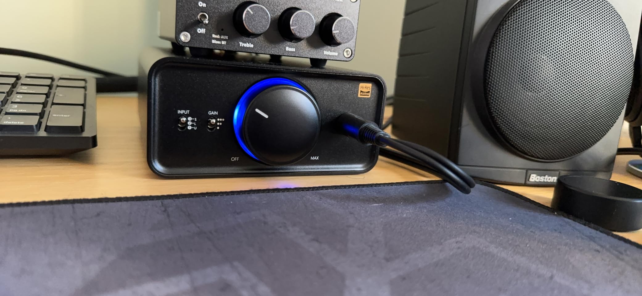 FiiO K5Pro ESS Amplifier Headphone Amps Stereo High Resolution Portable Desktop DAC 768K/32Bit and Native DSD512 for Home Audio/PC 6.35mm Headphone Out/RCA Line-Out/Coaxial/Optical Inputs (Black) customer photo 1