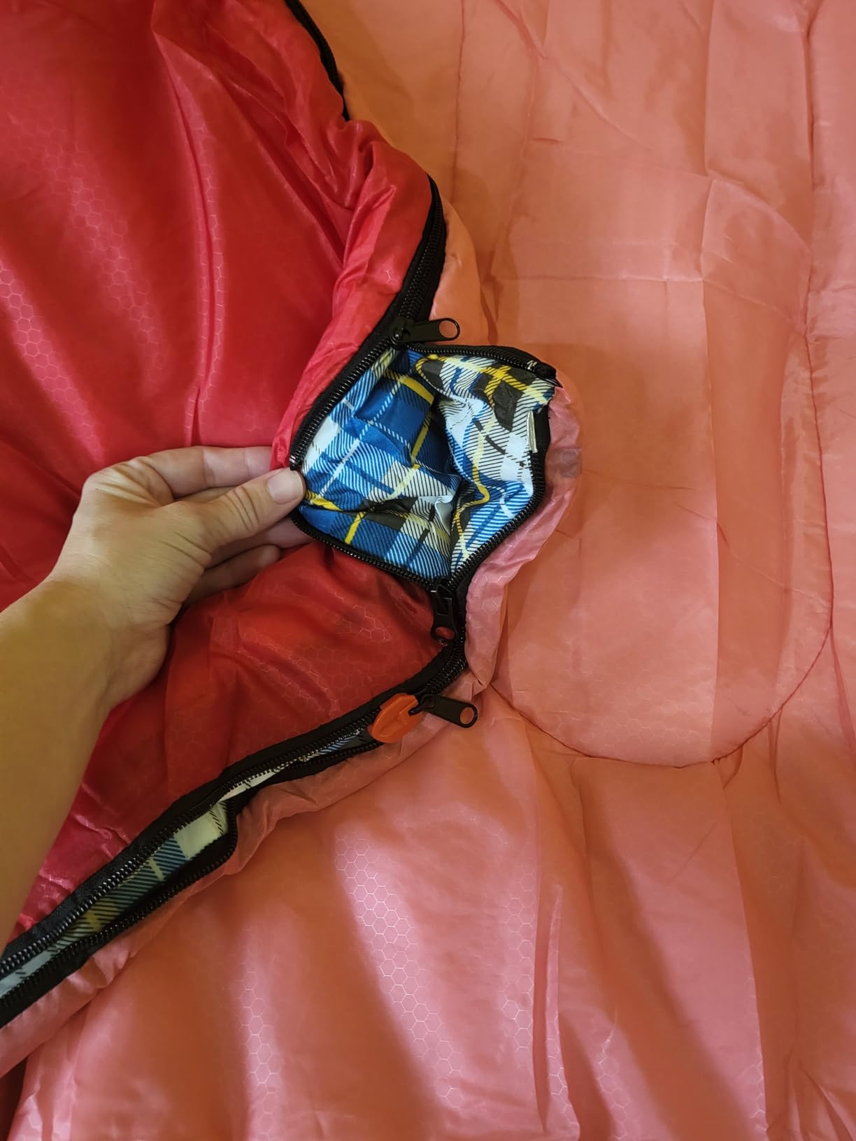 Camping Sleeping Bag, 32℉ Sleeping Bags for Adults Kids Teens Cold Weather Warm Sleeping Bag Winter for 3-4 Season Camping, Camping Gear Equipment, Traveling, and Outdoors customer photo 2