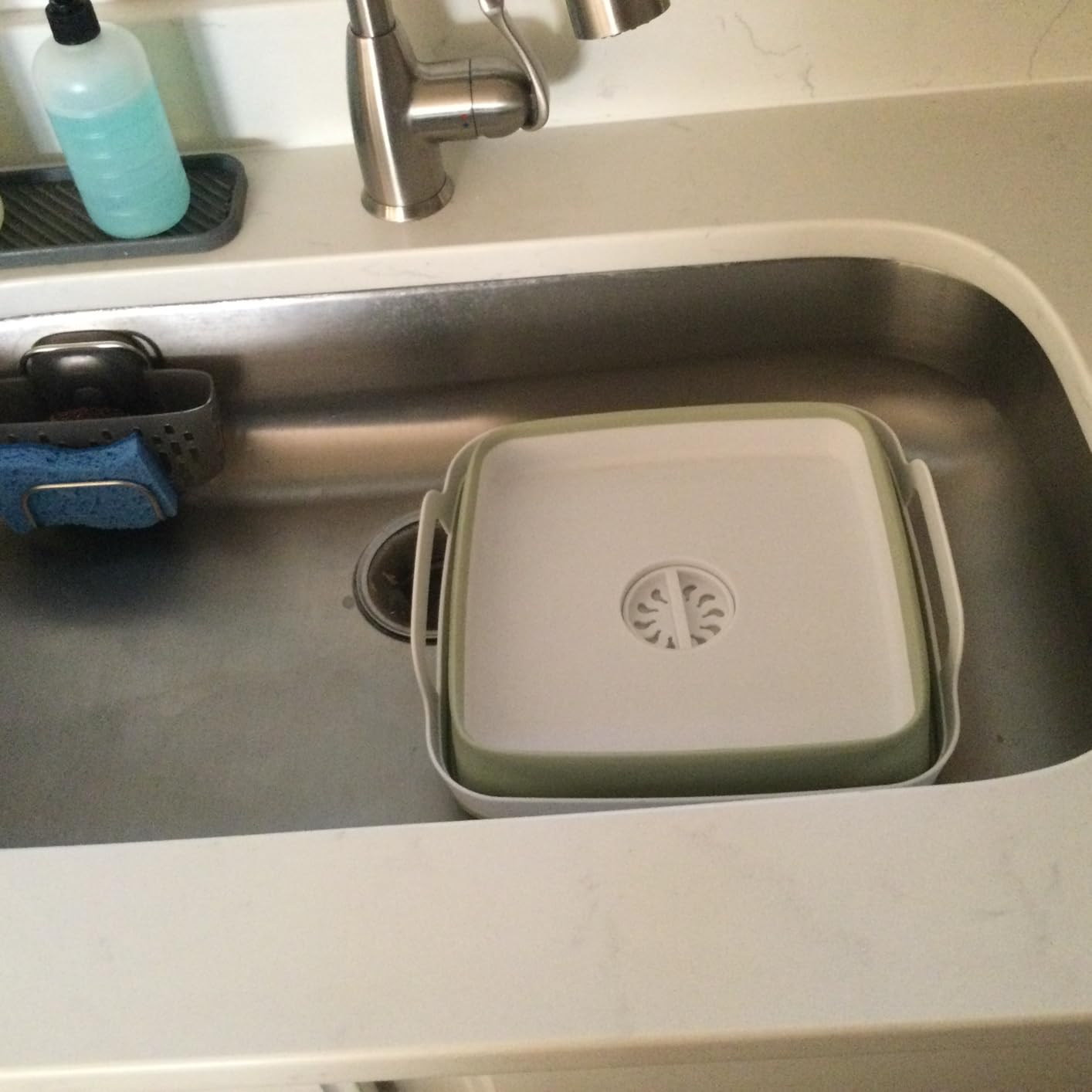 Collapsible Dish Basin with Drain Plug, Foldable Wash Basin 2.4 Gal (9L) customer photo 1