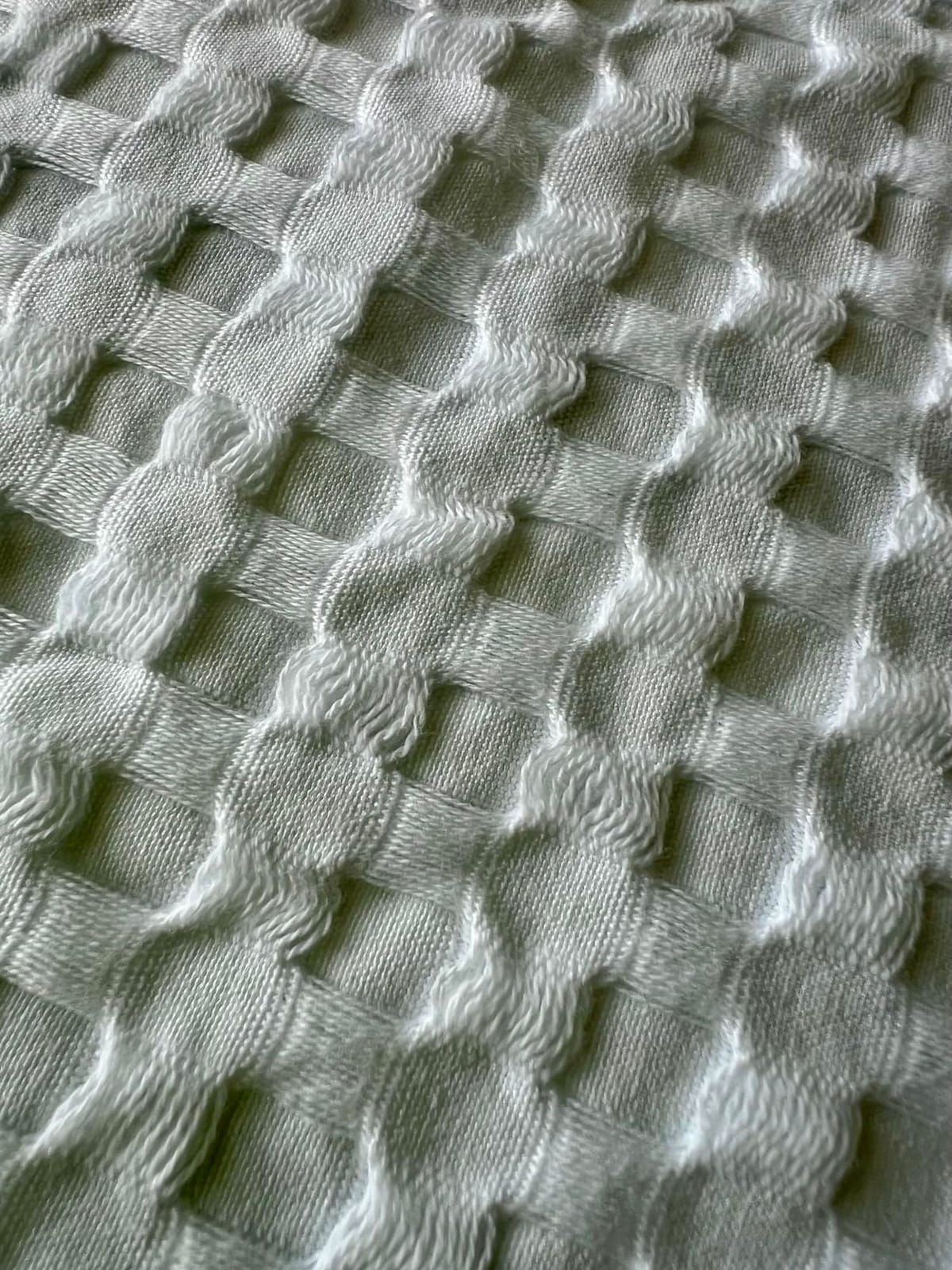 Utopia Bedding 100% Cotton Waffle Blanket Queen Size White, 90x90 Inch | Lightweight Breathable Cozy Summer Bed Blanket Home Decor Gift for Women and Men customer photo 1